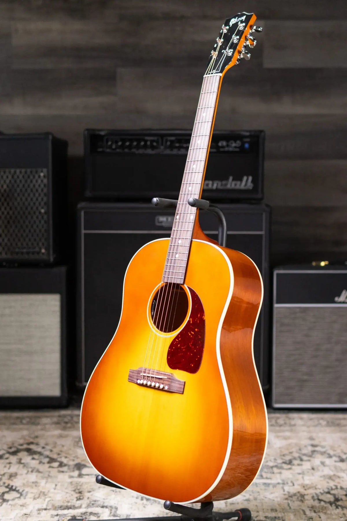 Gibson J-45 Standard Acoustic/Electric Guitar - Heritage Cherry Sunburst with Hardshell Case