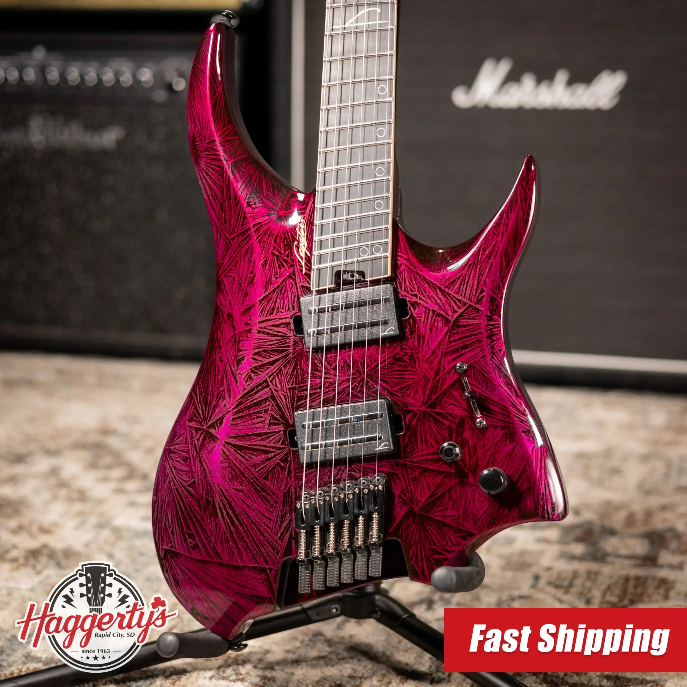 Legator N6F Revenant Bolt-On Multi-Scale Electric Guitar - Gloss Purple Rain