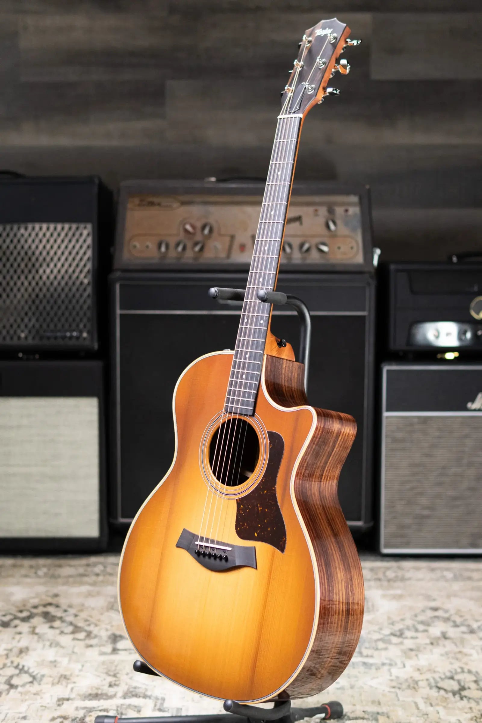 Taylor 414ce Studio Special Edition Acoustic/Electric Guitar - Honeyburst with Gig Bag