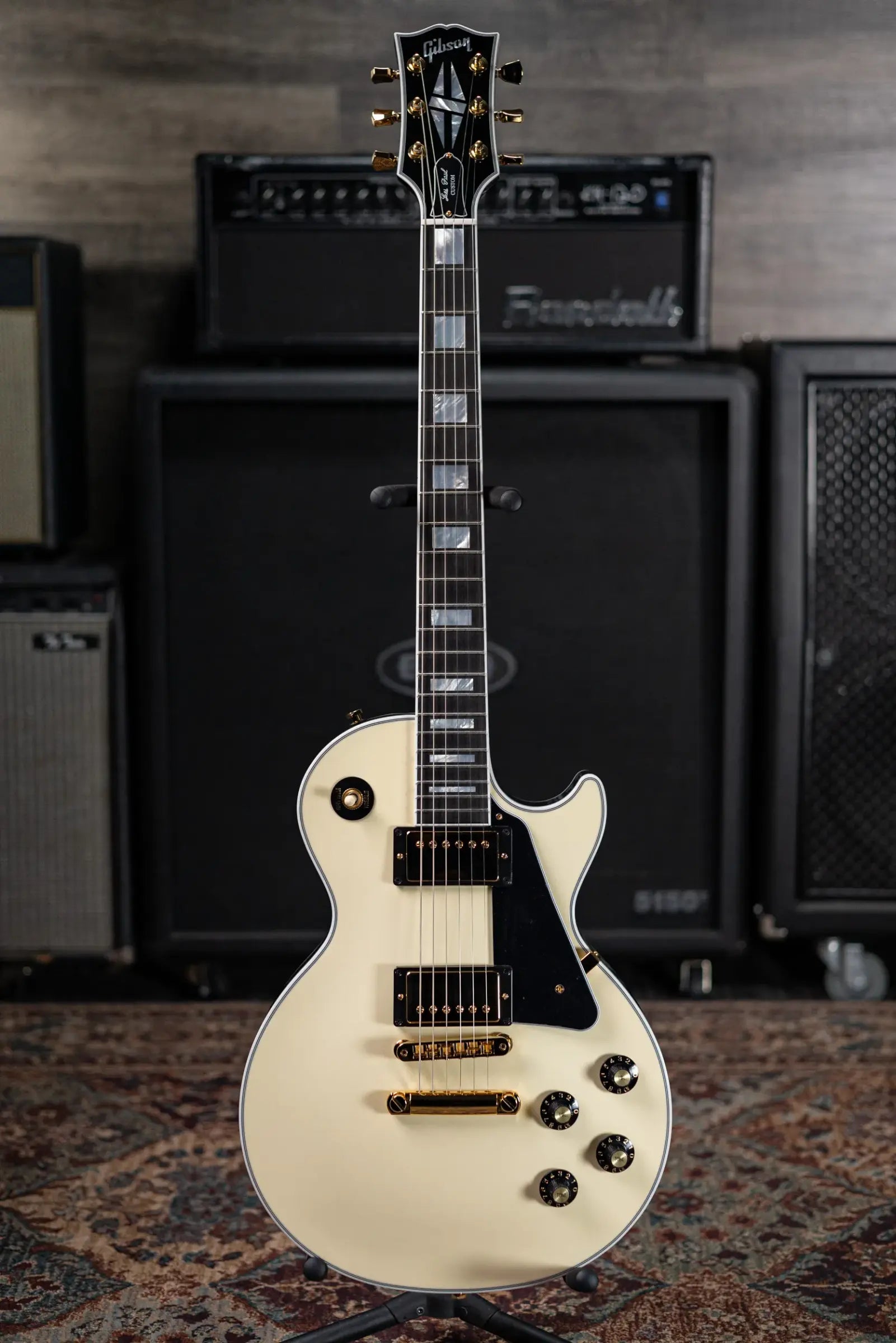 Gibson Les Paul Custom 70s Electric Guitar - Butter Cream with Hardshell Case