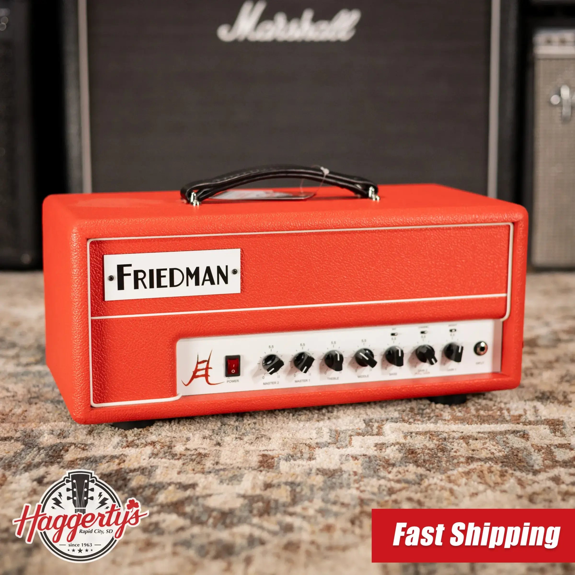 Friedman Jake E. Lee Signature 2 Channel 20 Watt Guitar Tube Head - Red Tolex - Used