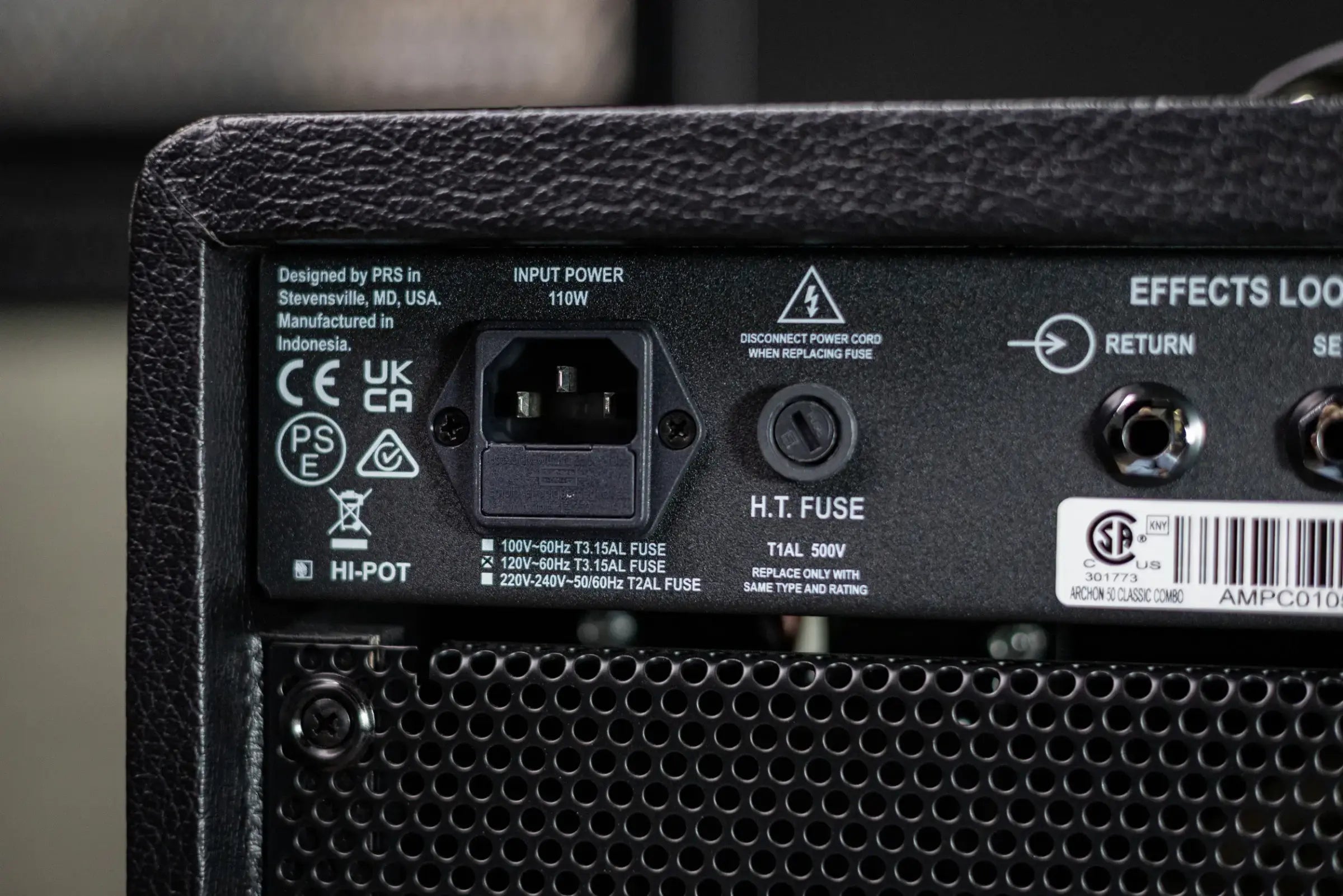 PRS Archon Classic 50 1x12 Combo Guitar Amplifier - Stealth Black
