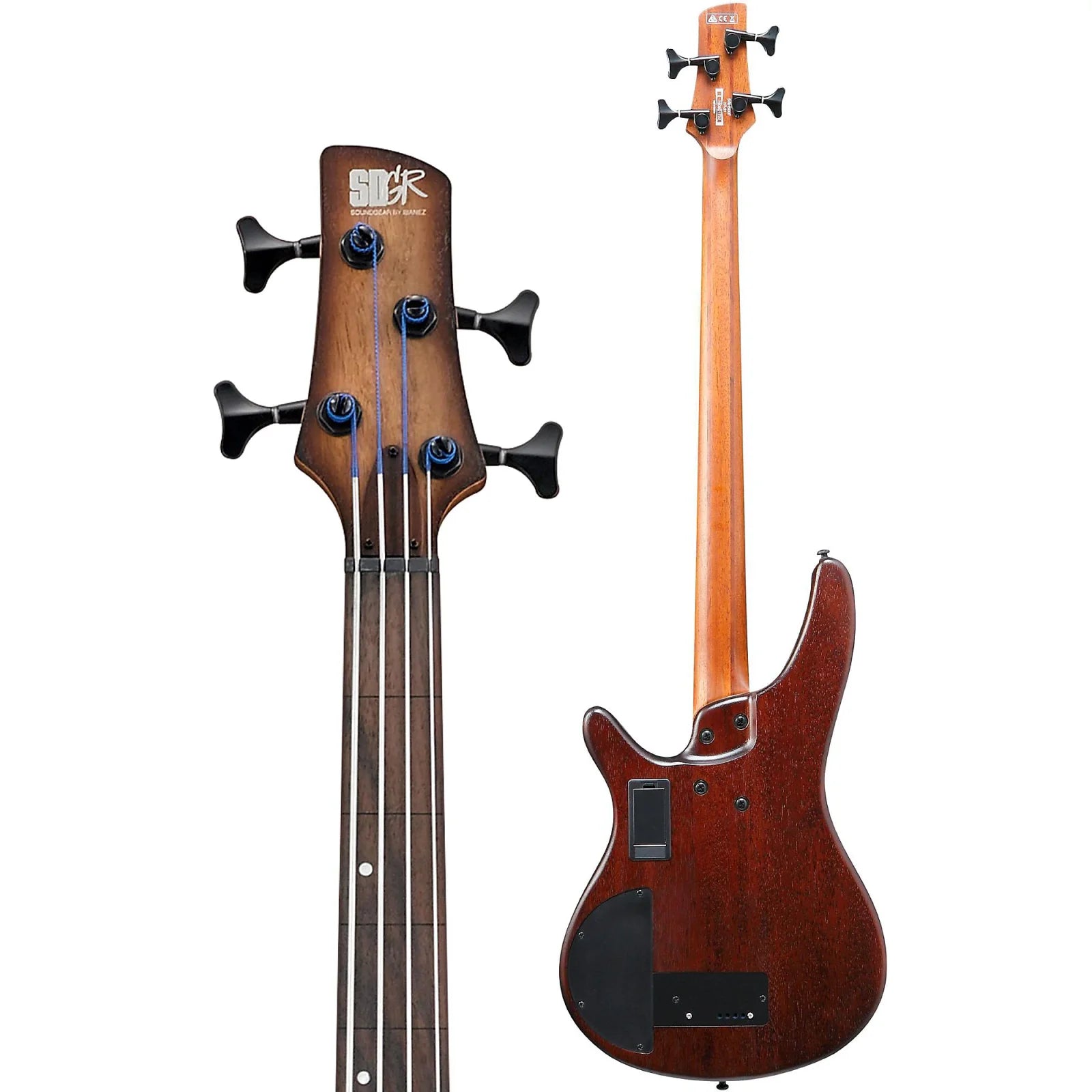 Ibanez Bass Workshop SRH500F Fretless Electric Bass - Flat Natural Browned Burst