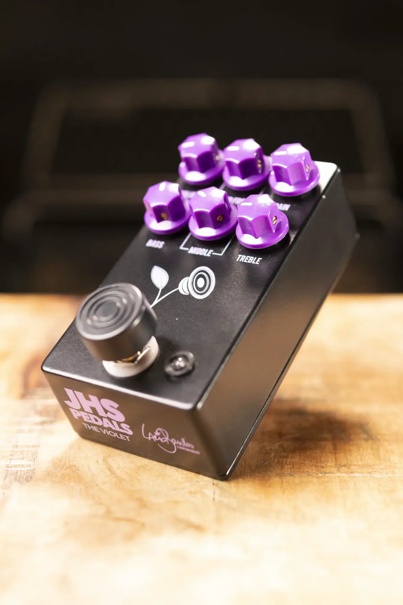 JHS The Violet Lari Basilio Distortion/Overdrive Pedal - Black - Used