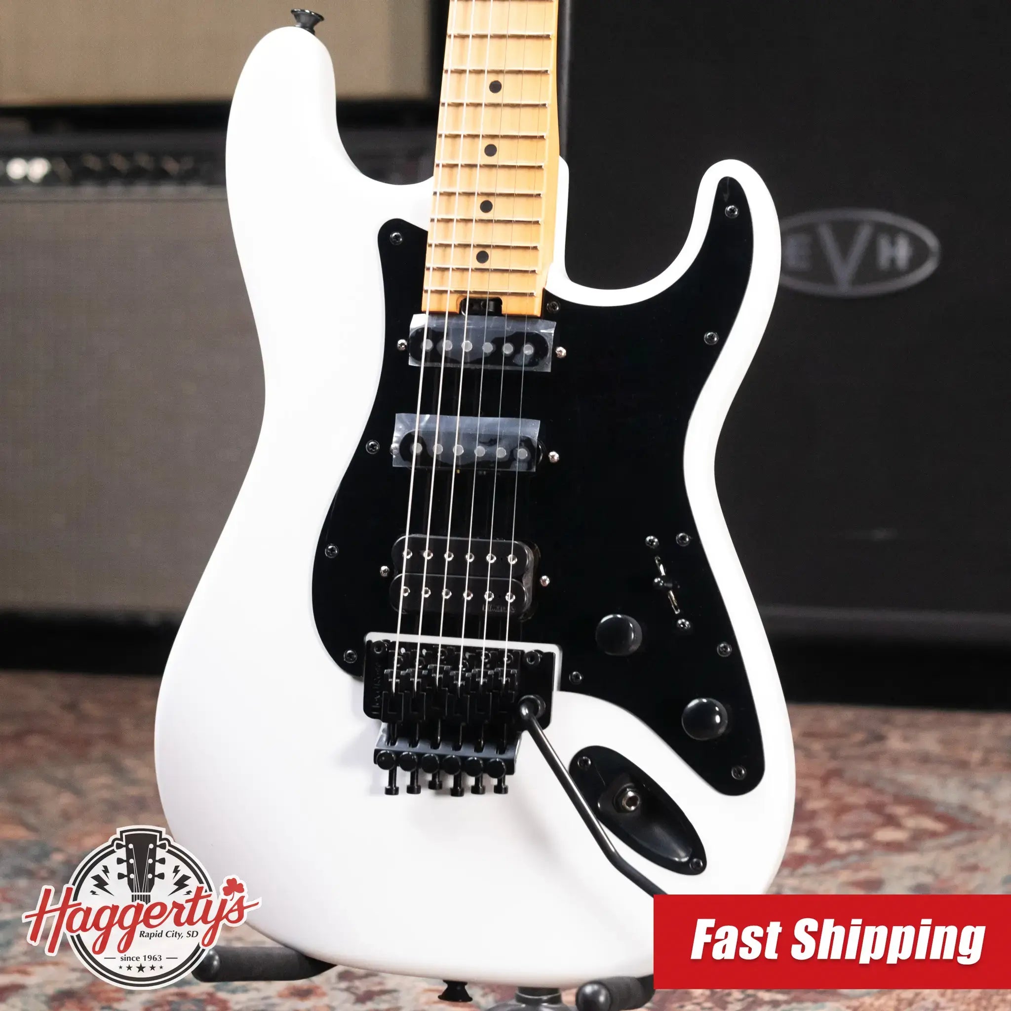 Jackson 50th Anniversary Iron Maiden Adrian Smith SC1 Electric Guitar - Snow White with Gig Bag