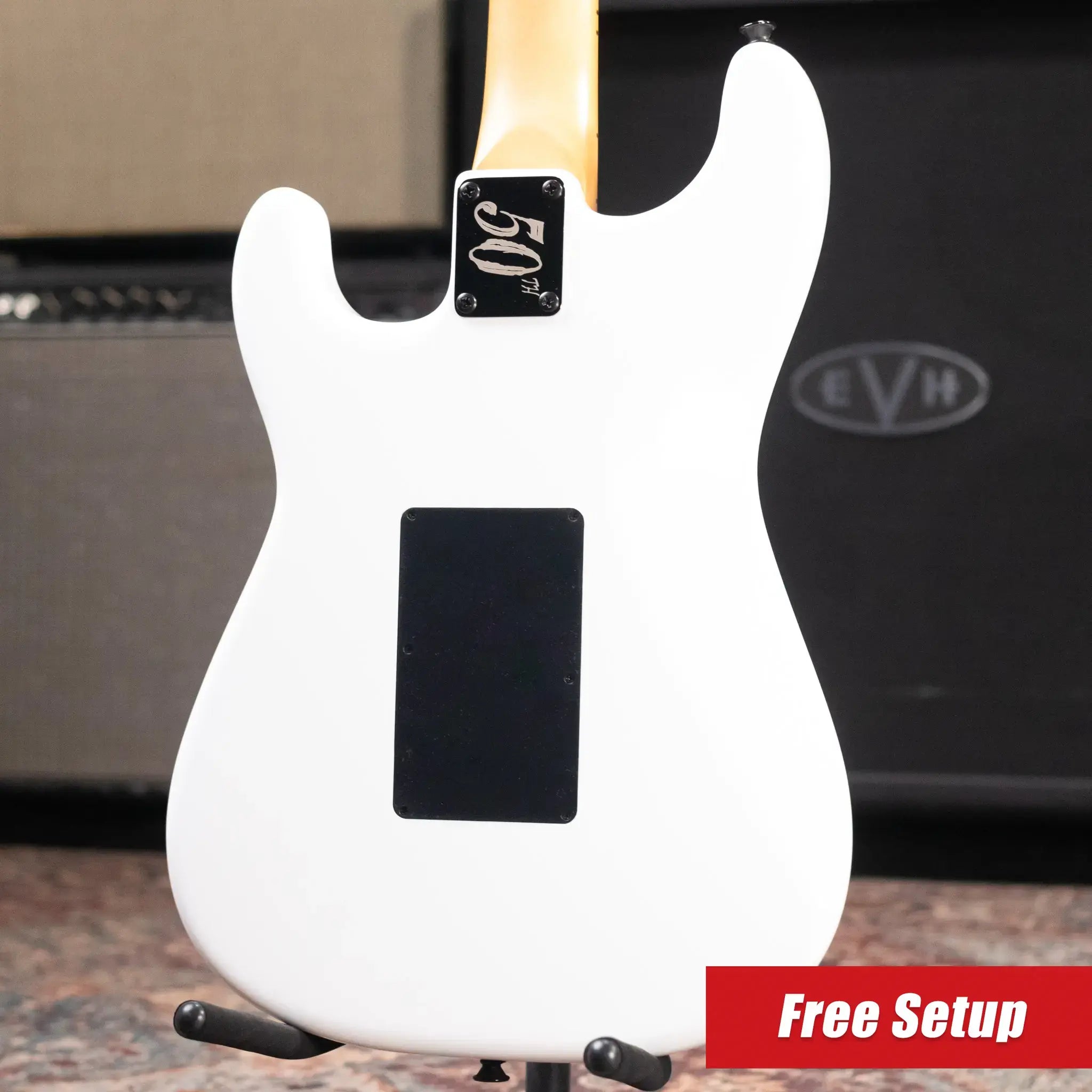 Jackson 50th Anniversary Iron Maiden Adrian Smith SC1 Electric Guitar - Snow White with Gig Bag