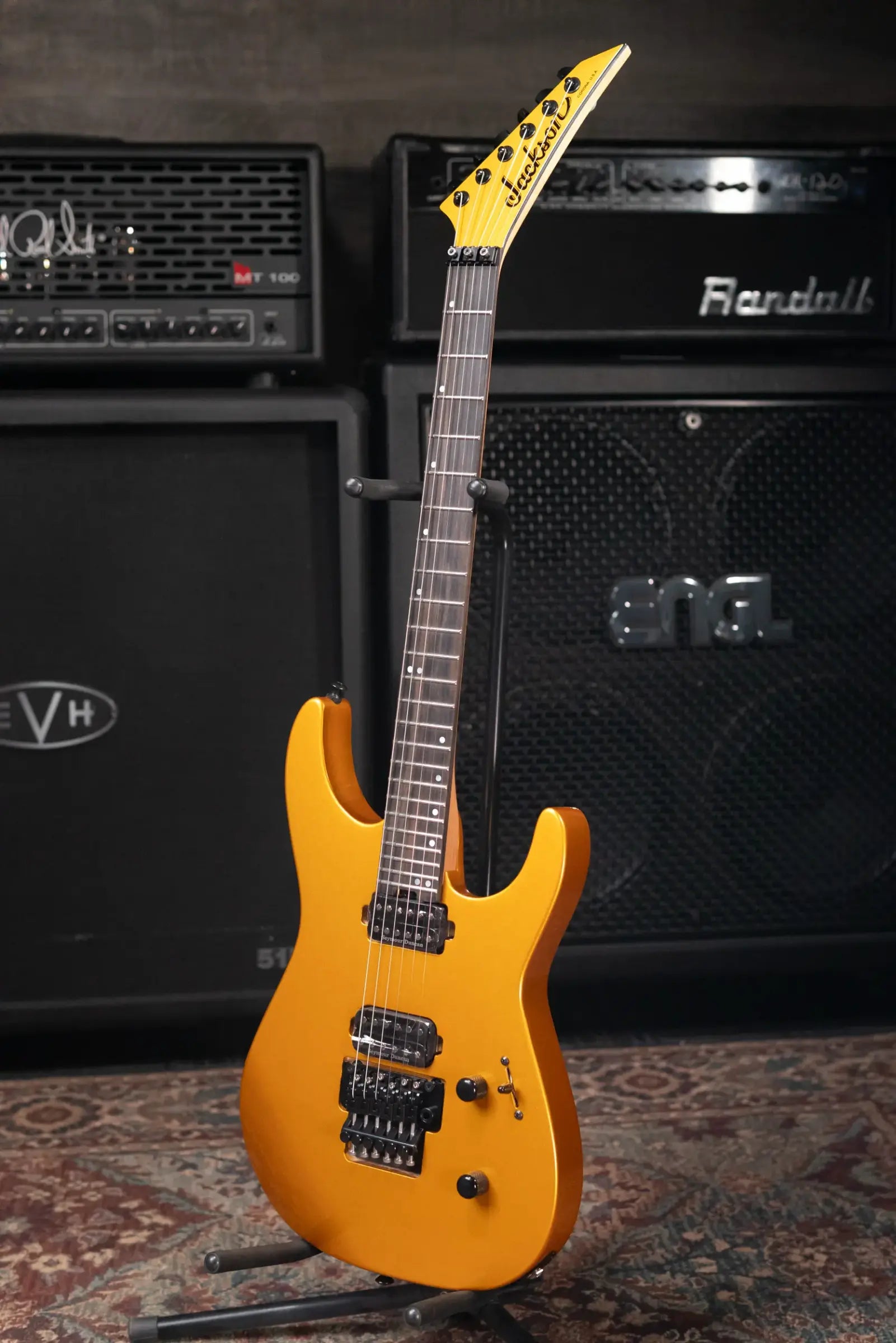 Jackson American Series Limited Edition Virtuoso Electric Guitar - Gold Rush with Soft Case