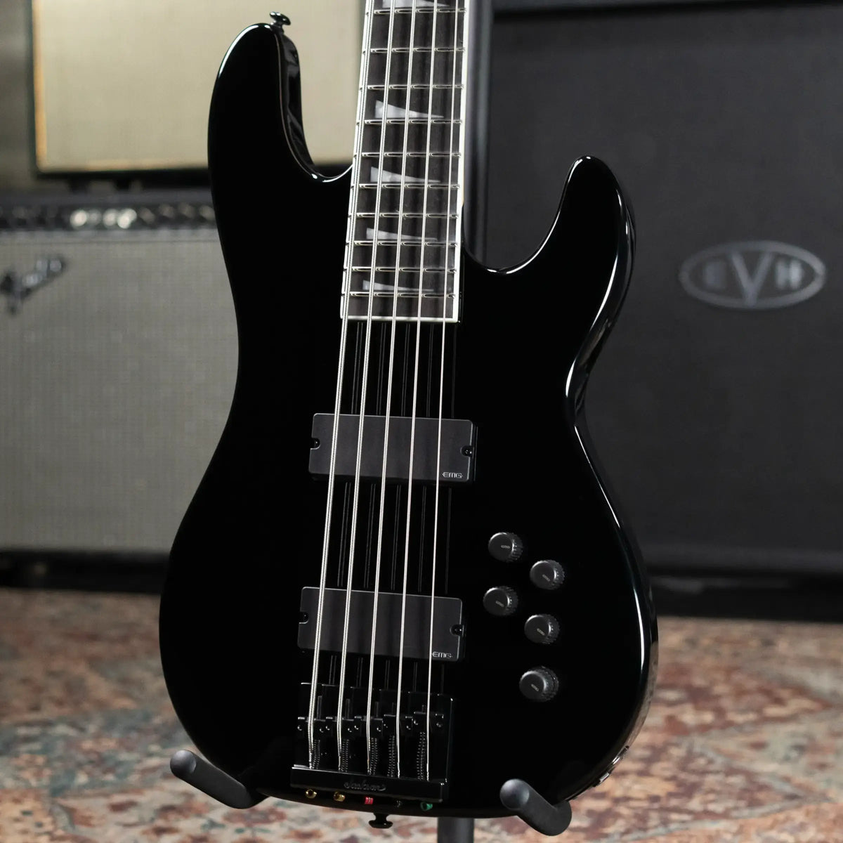 Jackson Legend Series Limited Edition Signature David Ellefson CB V Concert Bass - Black with Foam Core Case