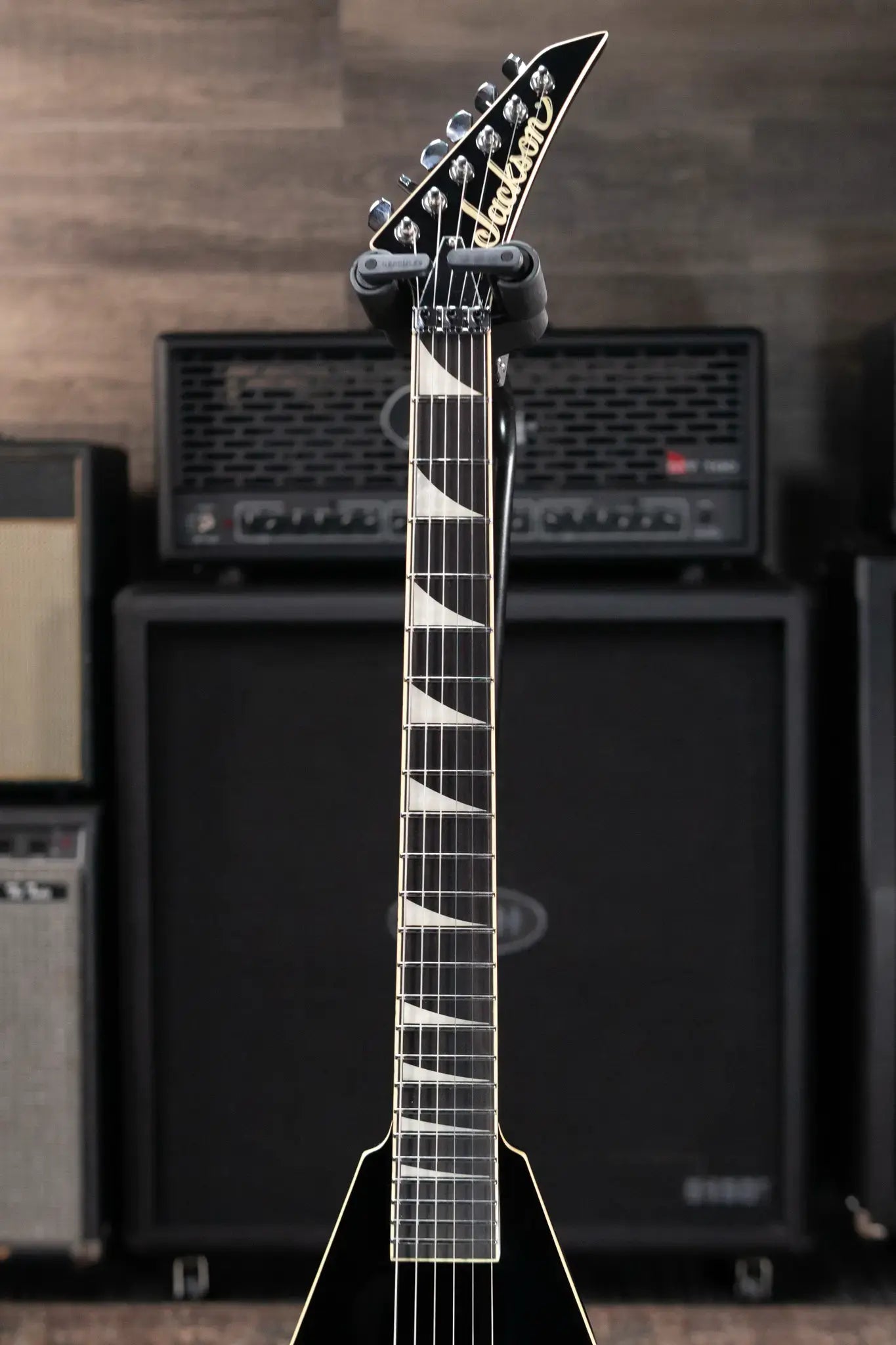 Jackson Pro Plus Pure Metal Limited Edition Rhoads RR1A Electric Guitar - Gloss Black with Gig Bag