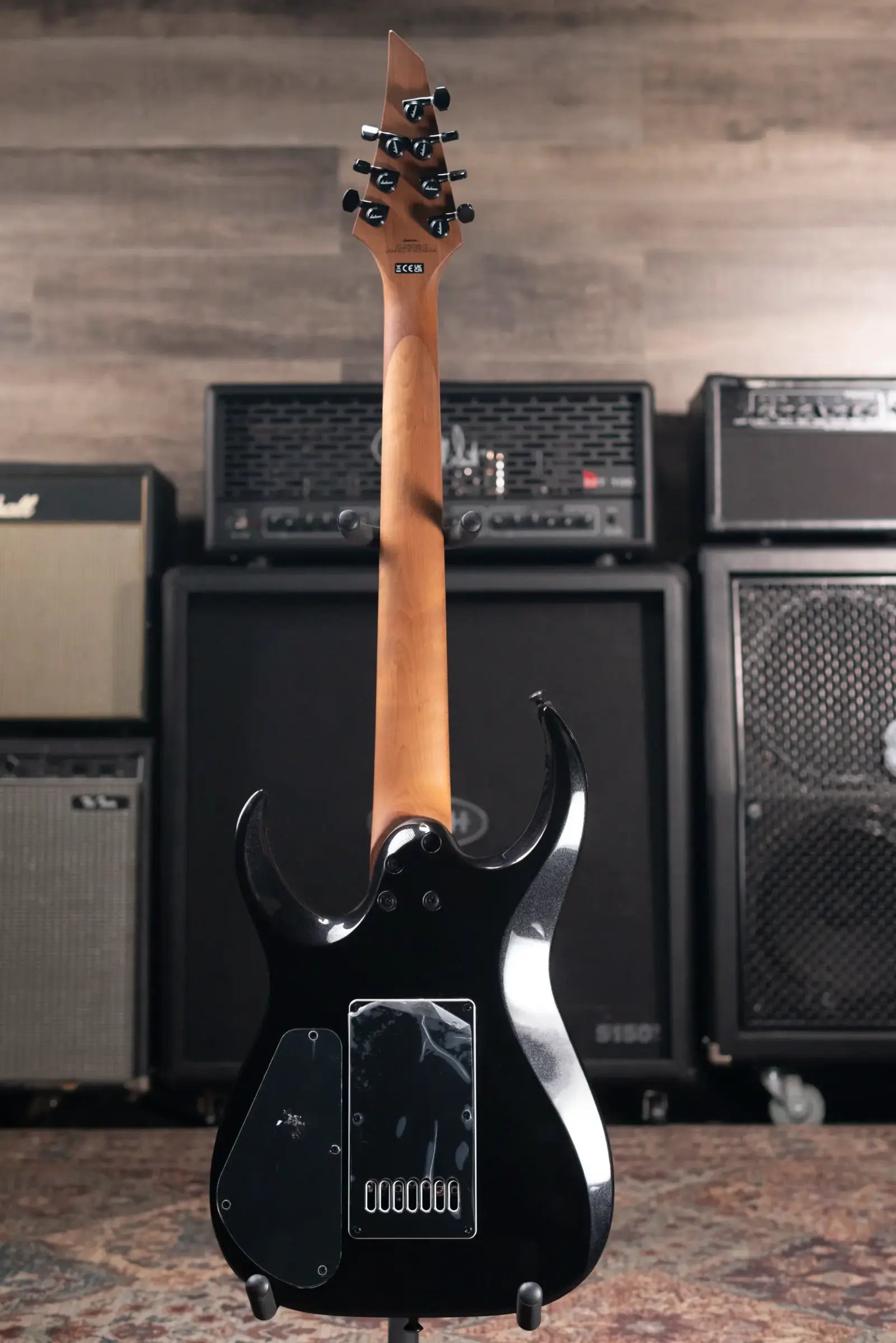 Jackson Pro Plus Series Signature Misha Mansoor Juggernaut ET7 Electric Guitar - Metallic Black with Gig Bag - Floor Model