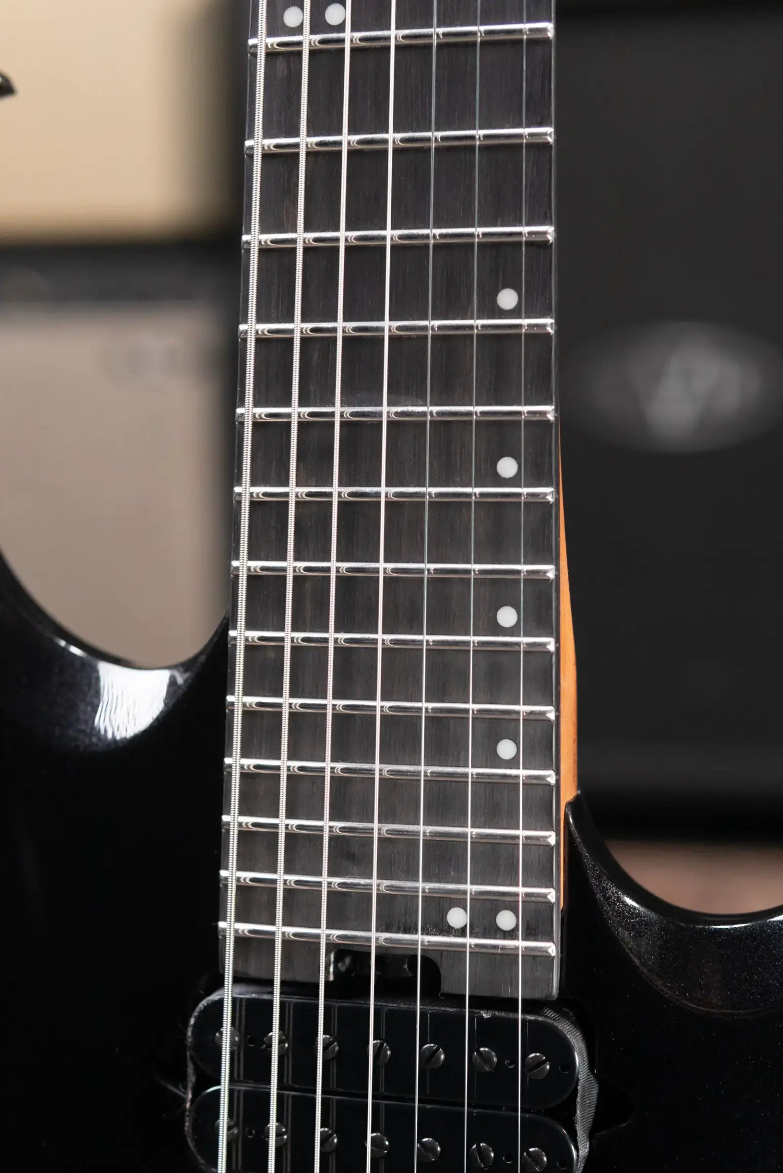 Jackson Pro Plus Series Signature Misha Mansoor Juggernaut ET7 Electric Guitar - Metallic Black with Gig Bag - Floor Model