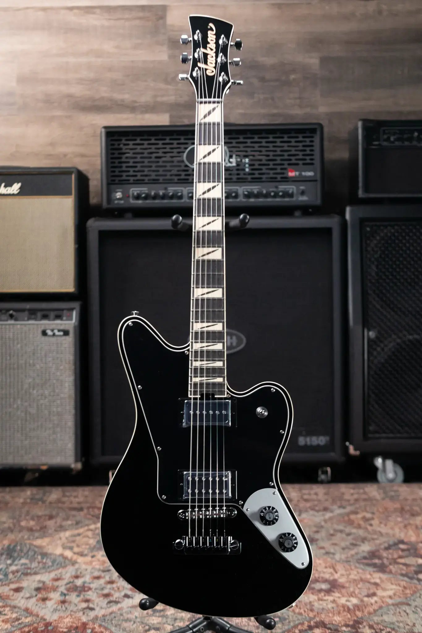 Jackson Pro Series Signature Lee Malia LM-87 Electric Guitar - Open Pore Black with Gig Bag
