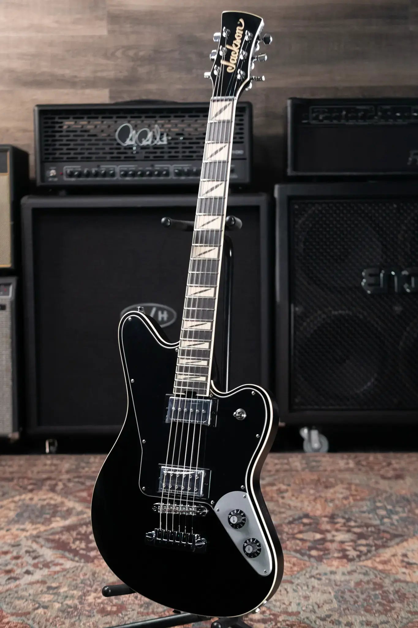Jackson Pro Series Signature Lee Malia LM-87 Electric Guitar - Open Pore Black with Gig Bag