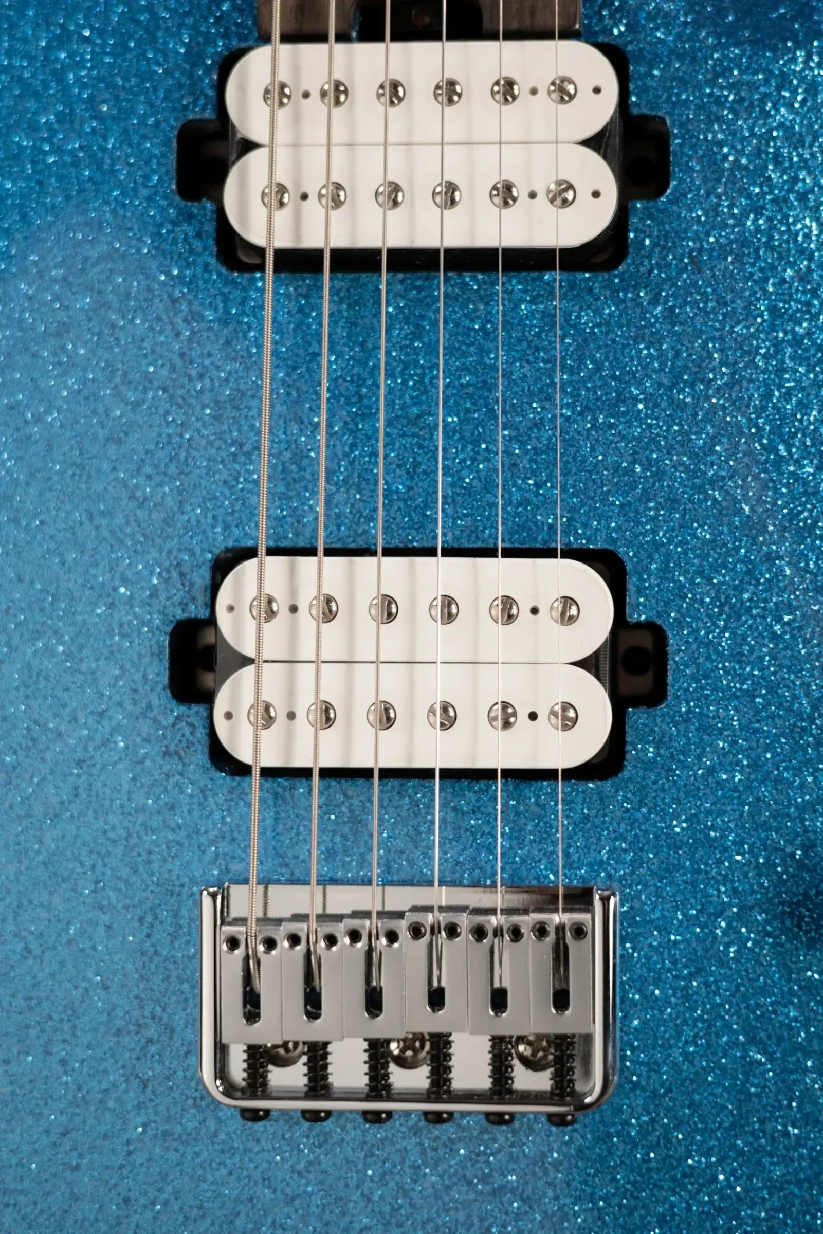 Jackson Pro Series Signature Misha Mansoor Juggernaut HT6, Ebony Fingerboard - Blue Sparkle with Gig Bag