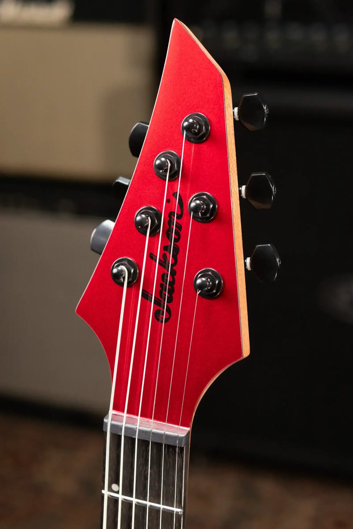 Jackson Pro Series Signature Misha Mansoor Juggernaut HT6 Electric Guitar - Red Crystal with Gig Bag - Demo
