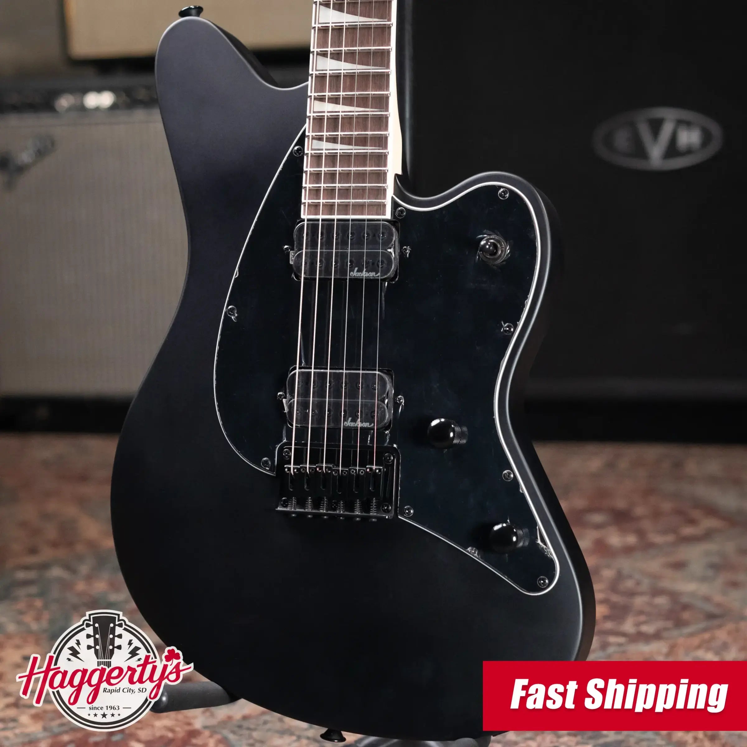 Jackson X Series Surfcaster SC HT6 Electric Guitar - Satin Black