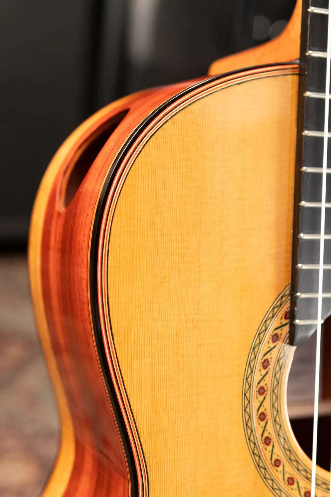 Jose Marques 8-String Classical Acoustic Guitar with Hardshell Case