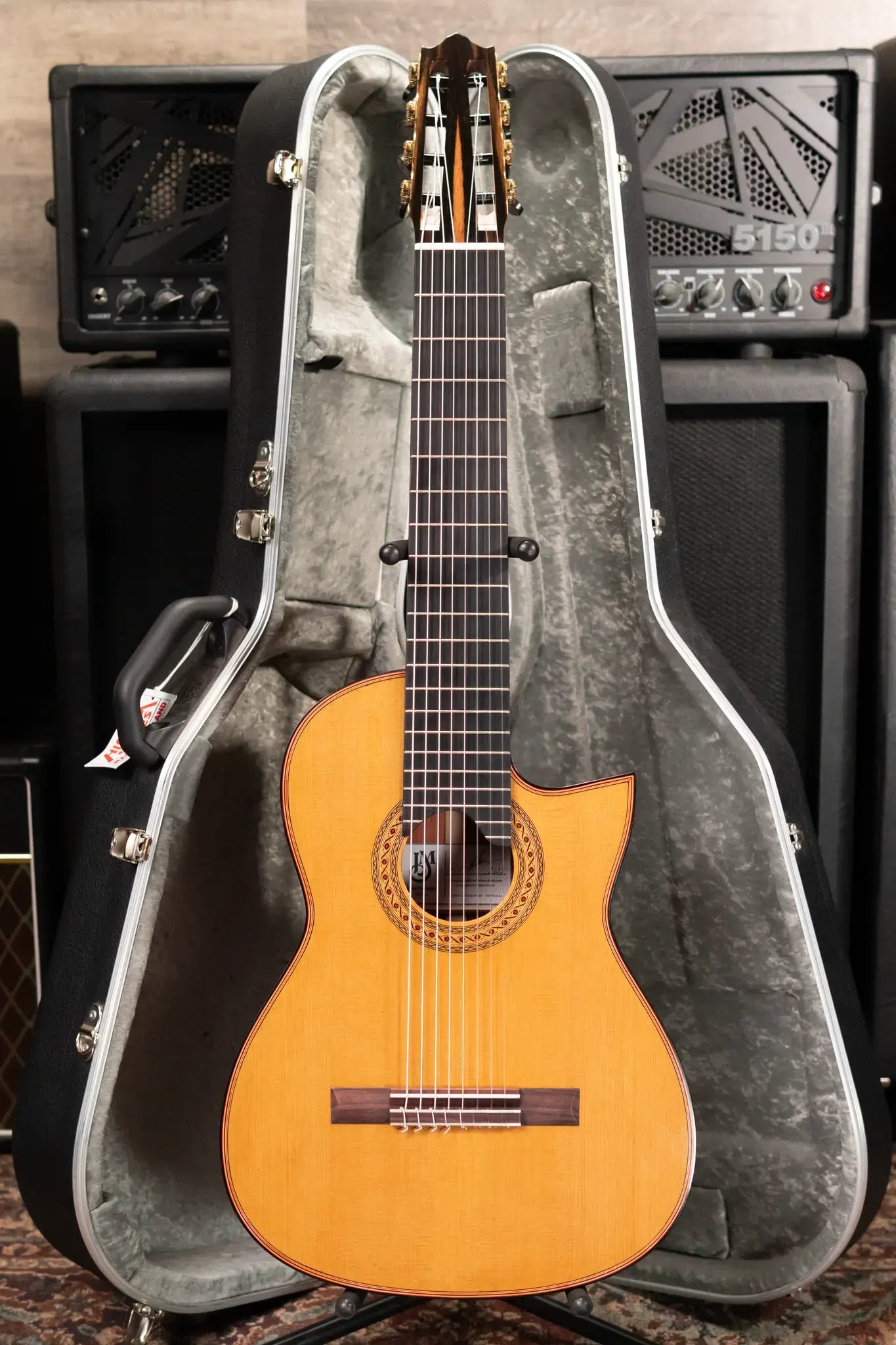 Jose Marques 8-String Classical Acoustic Guitar with Hardshell Case
