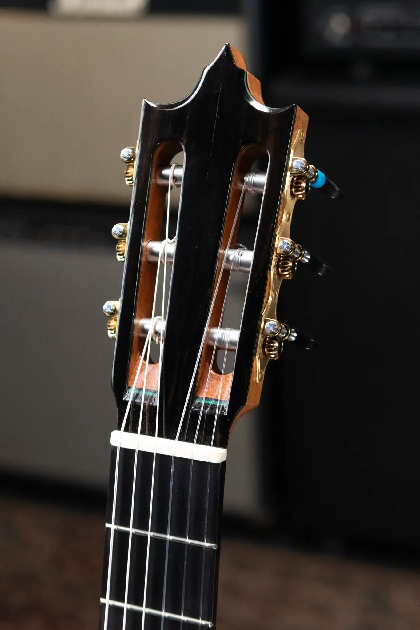 Jose Marques Doubletop Classical Acoustic Guitar - Exotic Ebony, Cedar Top with Hardshell Case