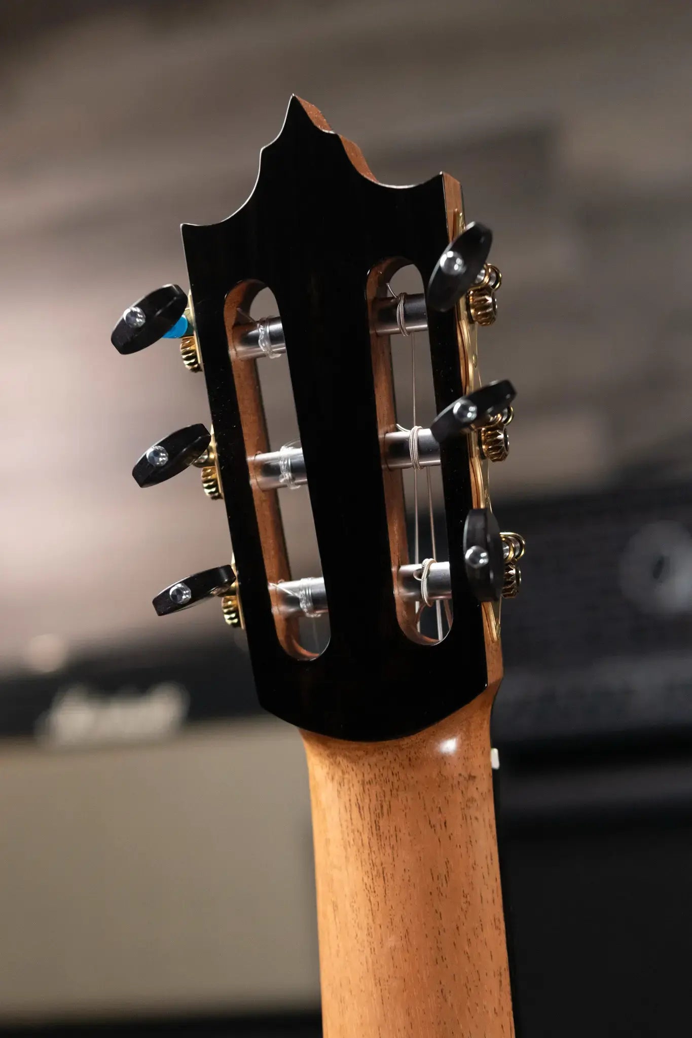 Jose Marques Doubletop Classical Acoustic Guitar - Exotic Ebony, Cedar Top with Hardshell Case