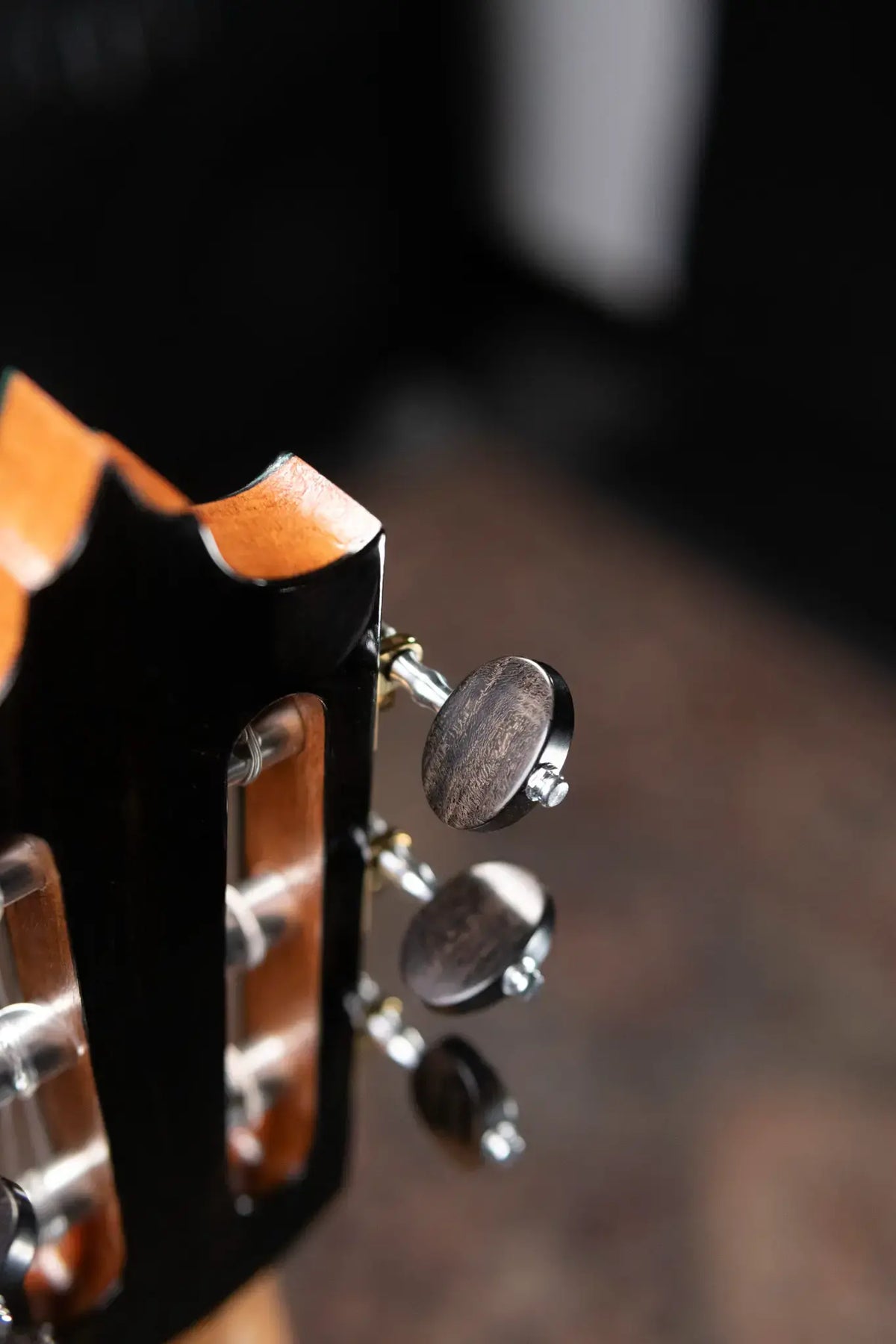 Jose Marques Doubletop Classical Acoustic Guitar - Exotic Ebony, Cedar Top with Hardshell Case