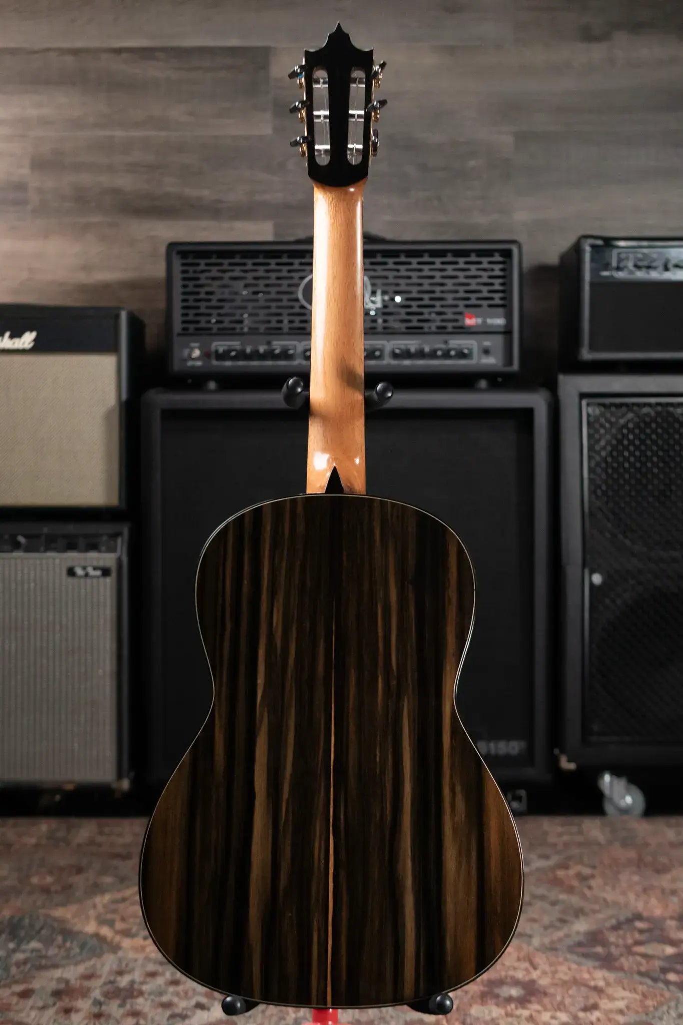 Jose Marques Doubletop Classical Acoustic Guitar - Exotic Ebony, Cedar Top with Hardshell Case