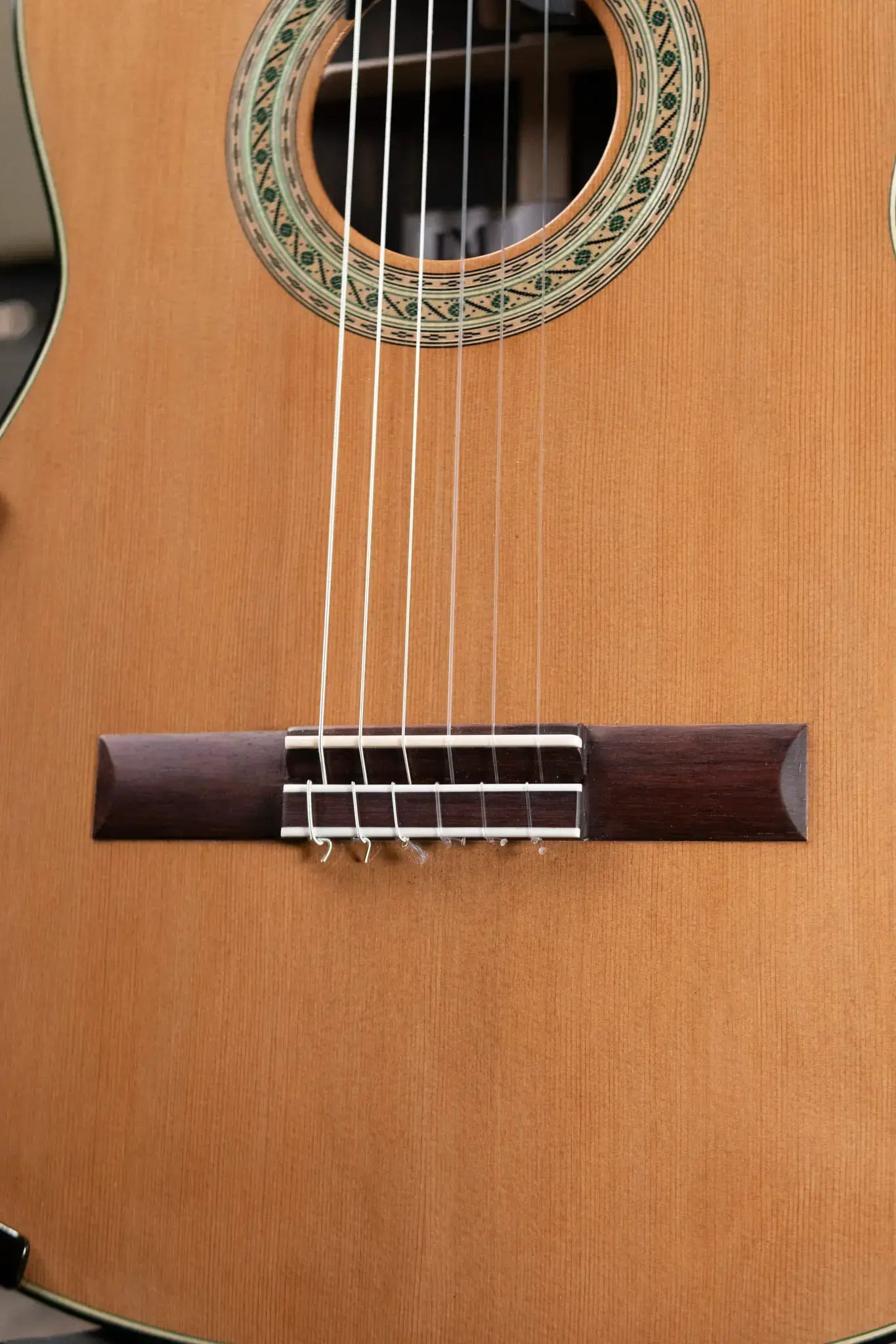 Jose Marques Doubletop Classical Acoustic Guitar - Exotic Ebony, Cedar Top with Hardshell Case