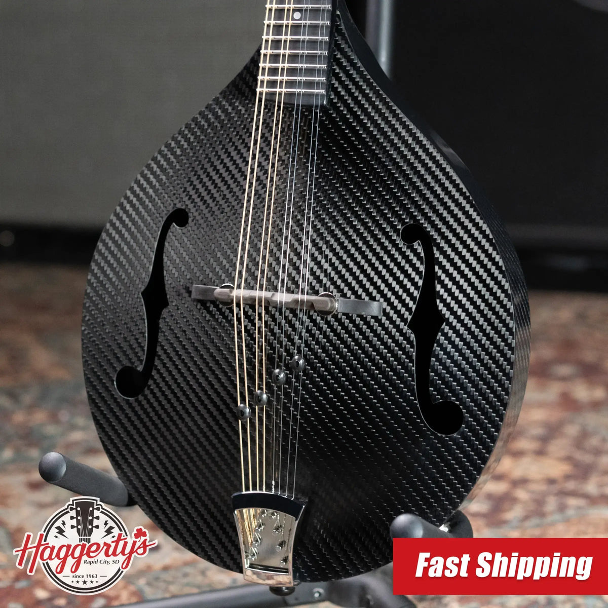 KLOS A-Style Mandolin DAE Acoustic/Electric with K&K - Full Carbon with Gig Bag