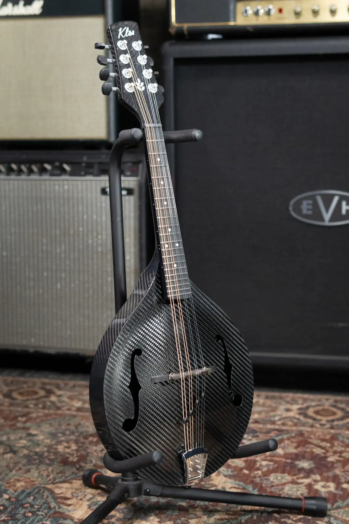 KLOS A-Style Mandolin DAE Acoustic/Electric with K&K - Full Carbon with Gig Bag