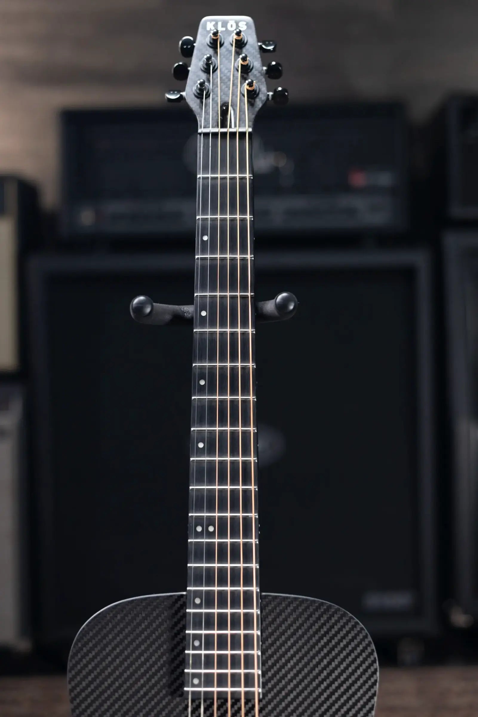 KLOS Acoustic Travel Guitar Left-Handed with Gig Bag