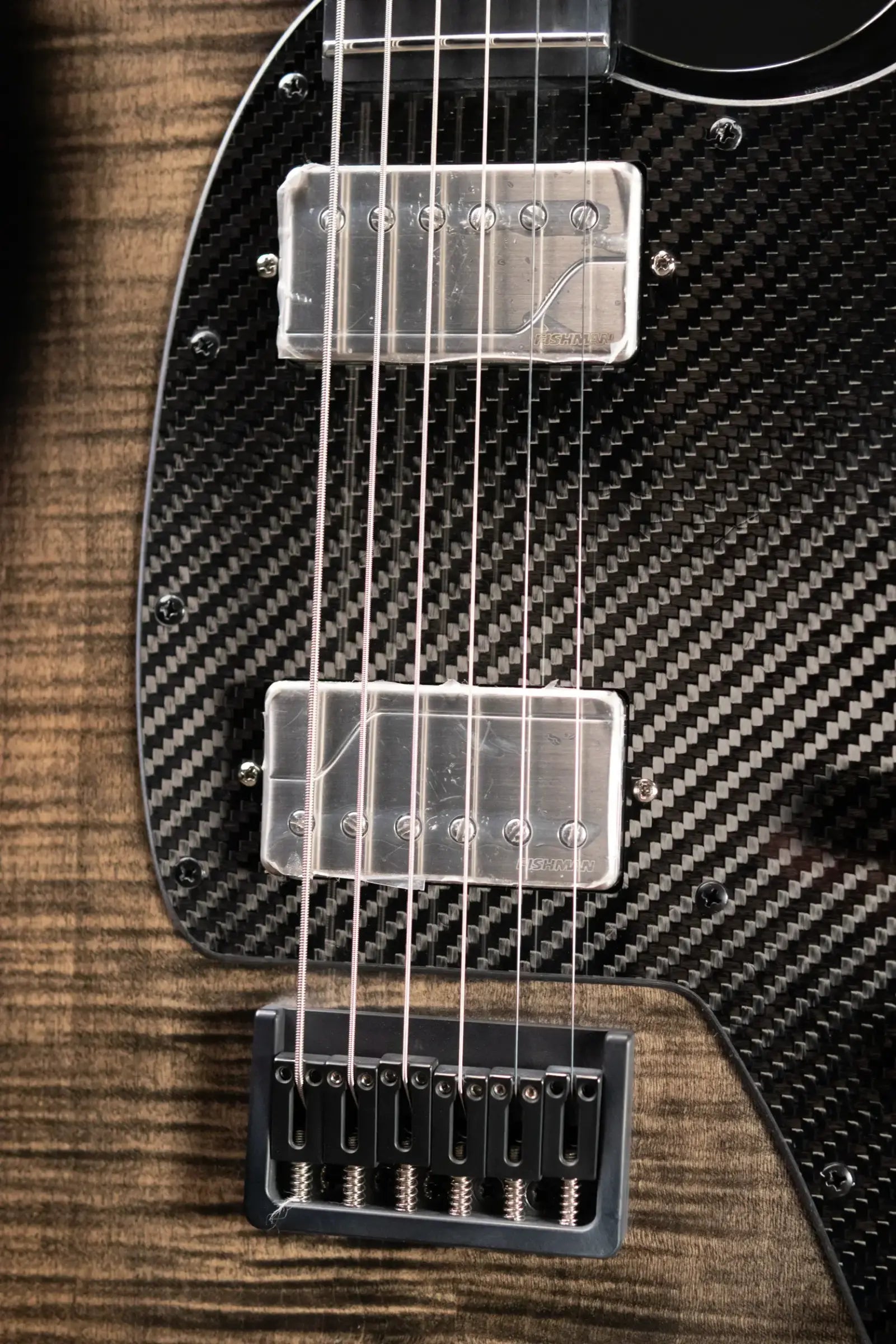 KLOS Artemis Baritone Custom 22 Fret Electric Guitar - Flame Black with Gig Bag
