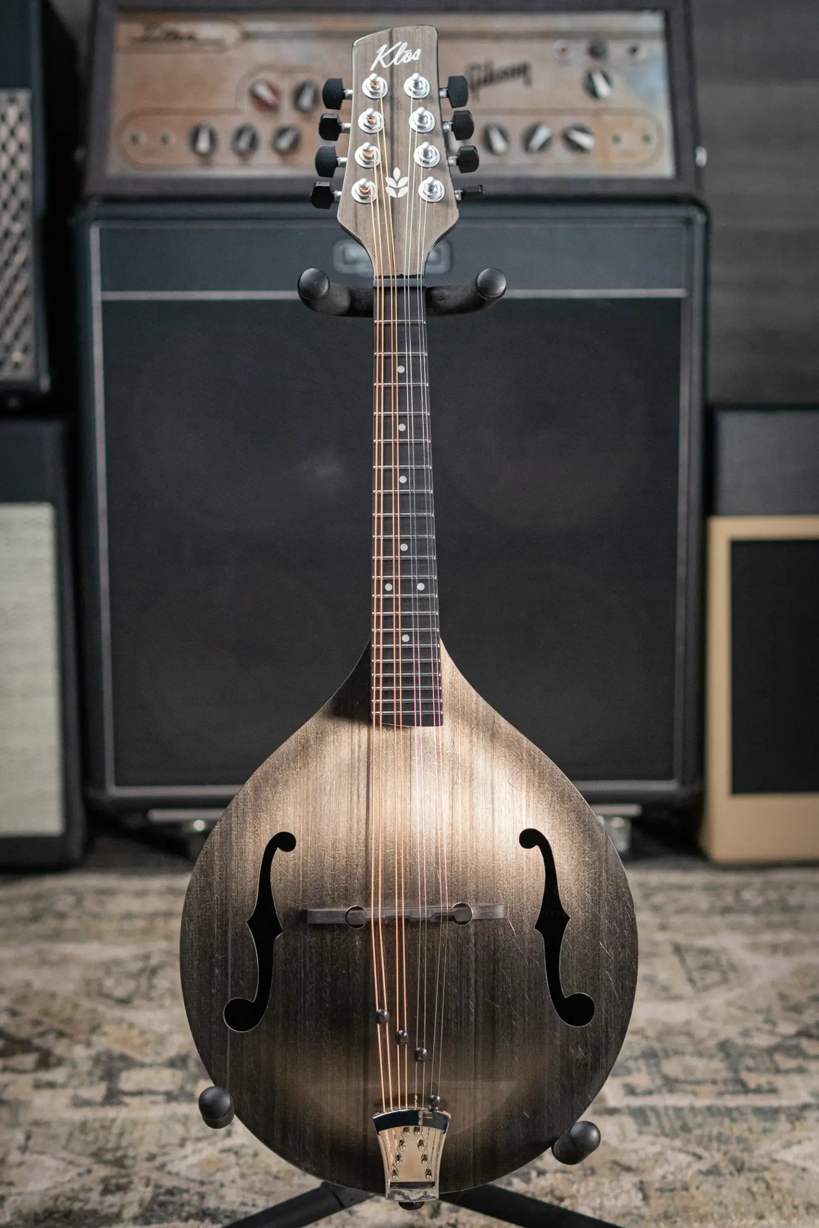 KLOS Carbon Timber A-Style Mandolin Acoustic/Electric - Transducer with Gig Bag