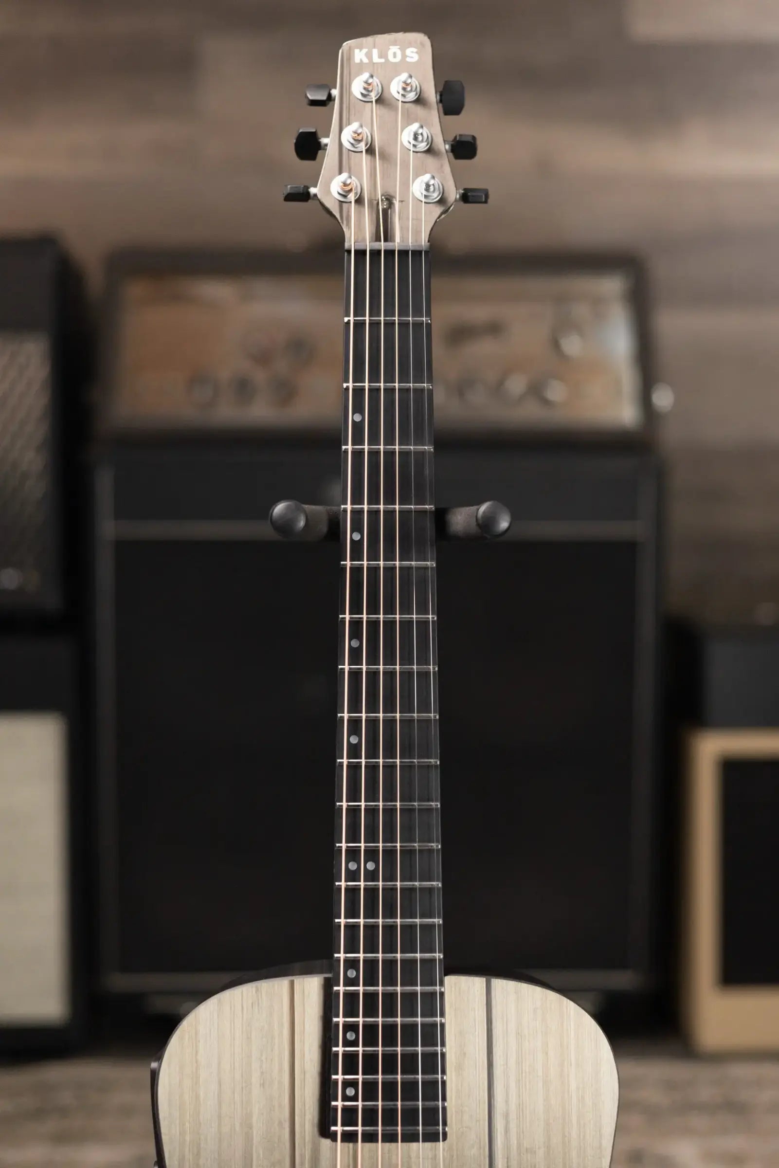 KLOS Carbon Timber Travel Guitar DAE Hyvibe Acoustic/Electric Guitar with Gig Bag