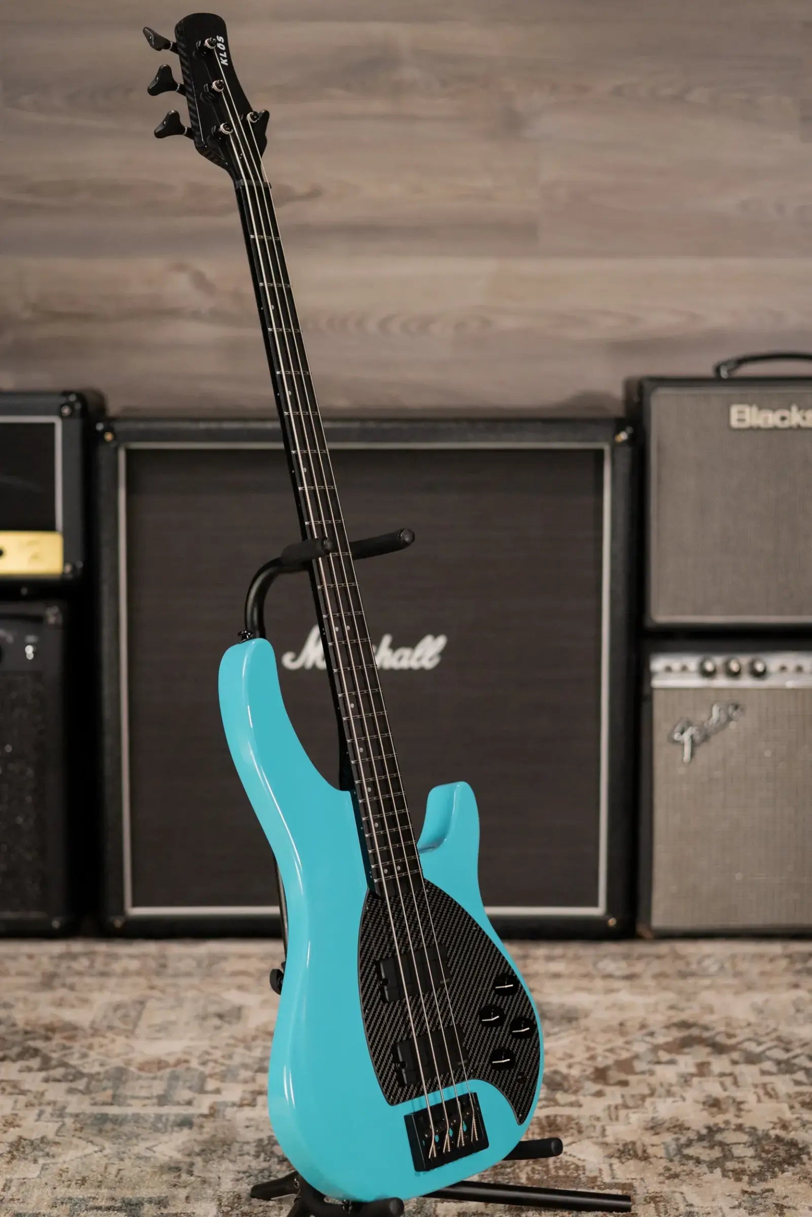 KLOS Custom Series Apollo IV Bass J - Fishman Fluence - Aqua with Gig Bag