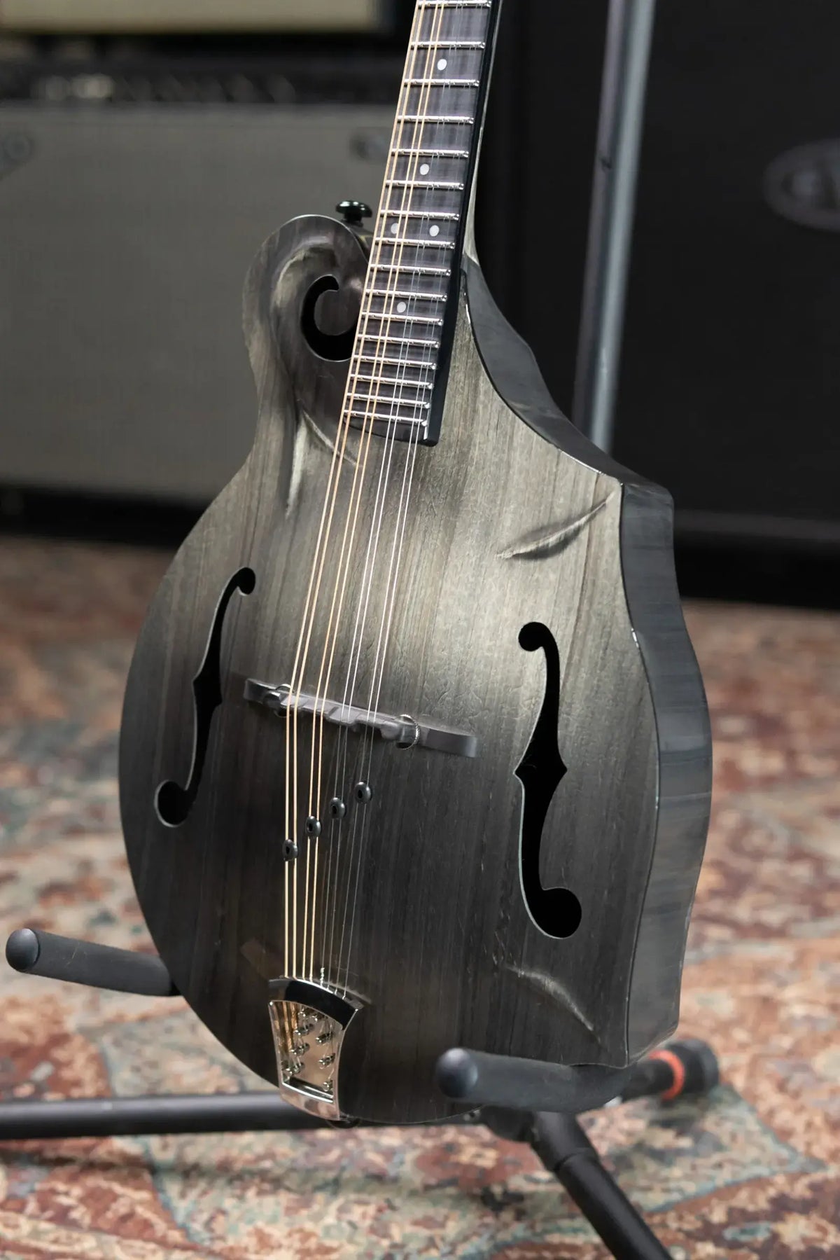 KLOS F-Style Mandolin Acoustic - Carbon Timber with Fiberglass Hardshell Case