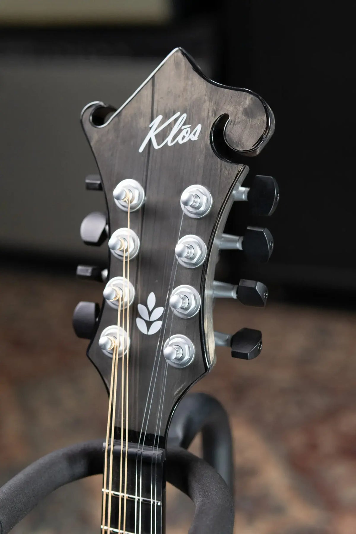 KLOS F-Style Mandolin Acoustic - Carbon Timber with Fiberglass Hardshell Case