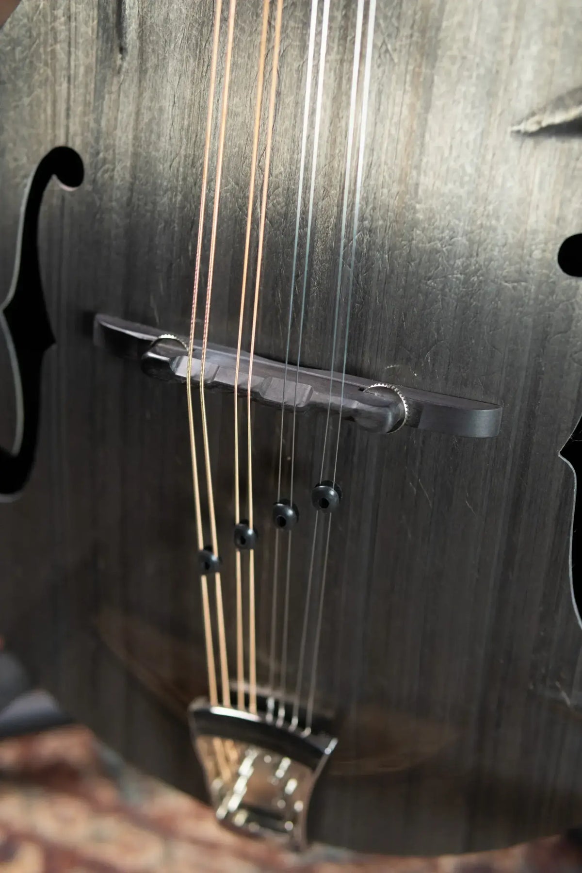 KLOS F-Style Mandolin Acoustic - Carbon Timber with Fiberglass Hardshell Case