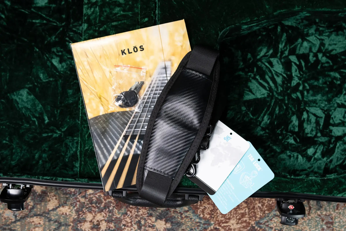 KLOS F-Style Mandolin Acoustic - Carbon Timber with Fiberglass Hardshell Case