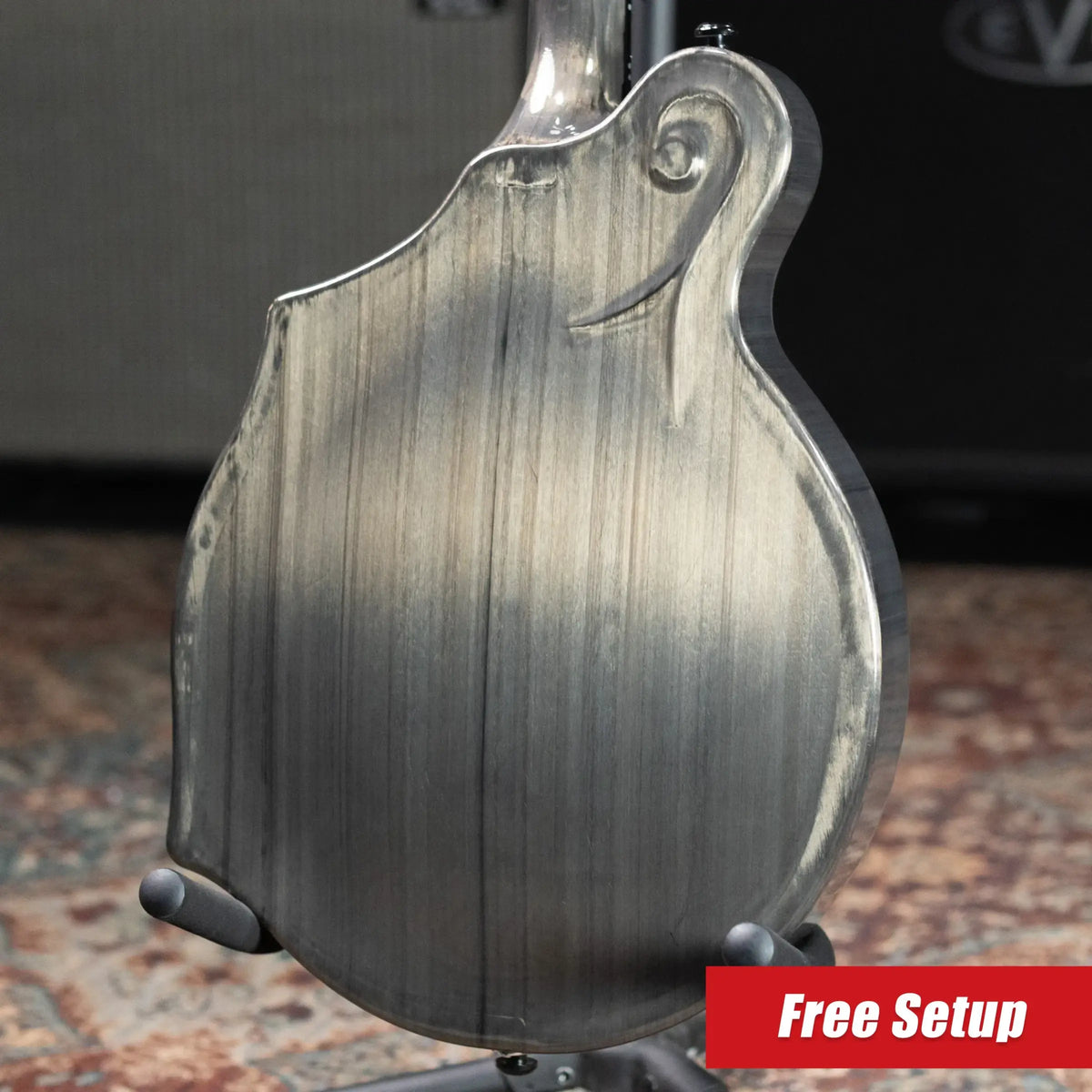 KLOS F-Style Mandolin Acoustic - Carbon Timber with Fiberglass Hardshell Case