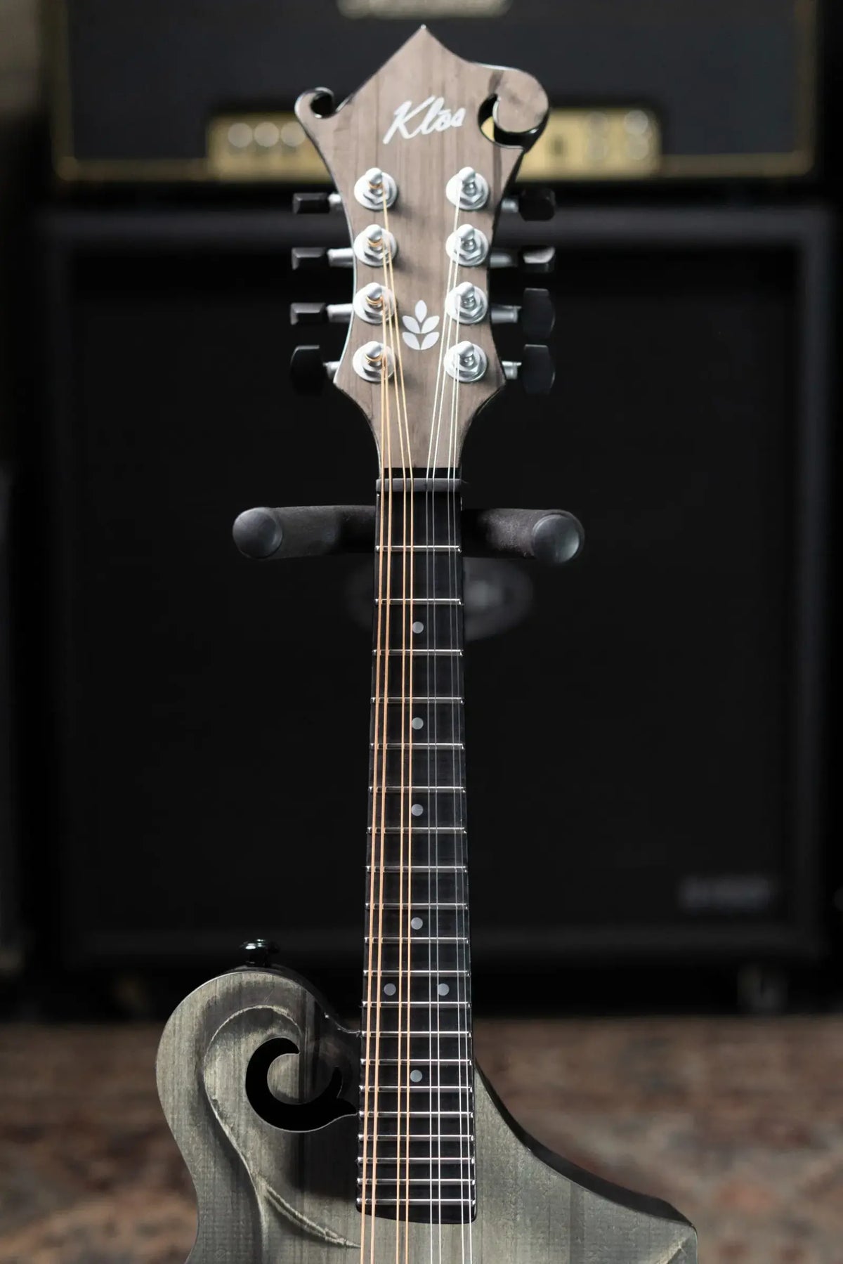 KLOS F-Style Mandolin Acoustic - Carbon Timber with Fiberglass Hardshell Case