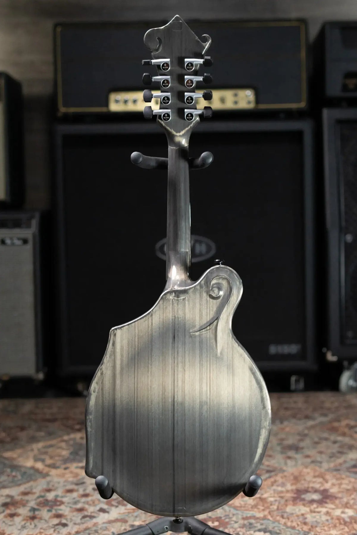 KLOS F-Style Mandolin Acoustic - Carbon Timber with Fiberglass Hardshell Case