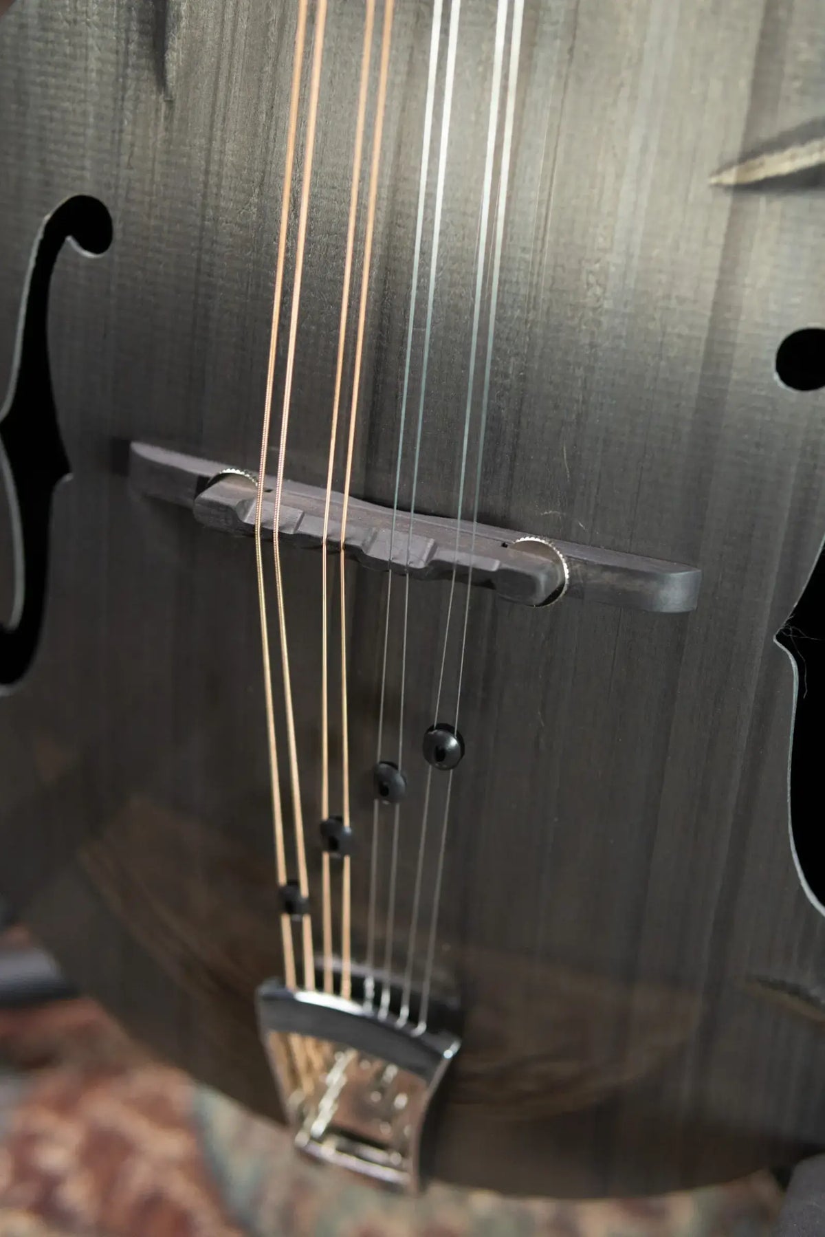 KLOS F-Style Mandolin Acoustic - Carbon Timber with Fiberglass Hardshell Case