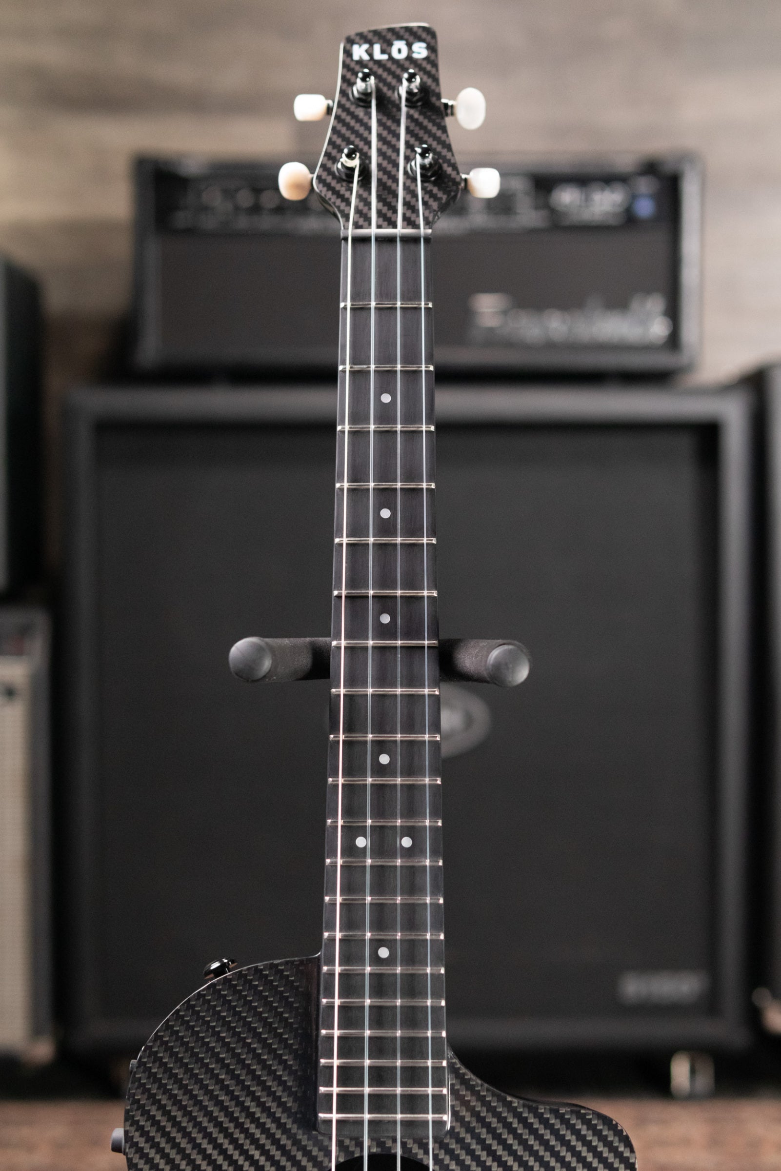 KLOS Full Carbon Baritone Ukulele Acoustic/Electric - Fishman Kula Preamp with Gig Bag