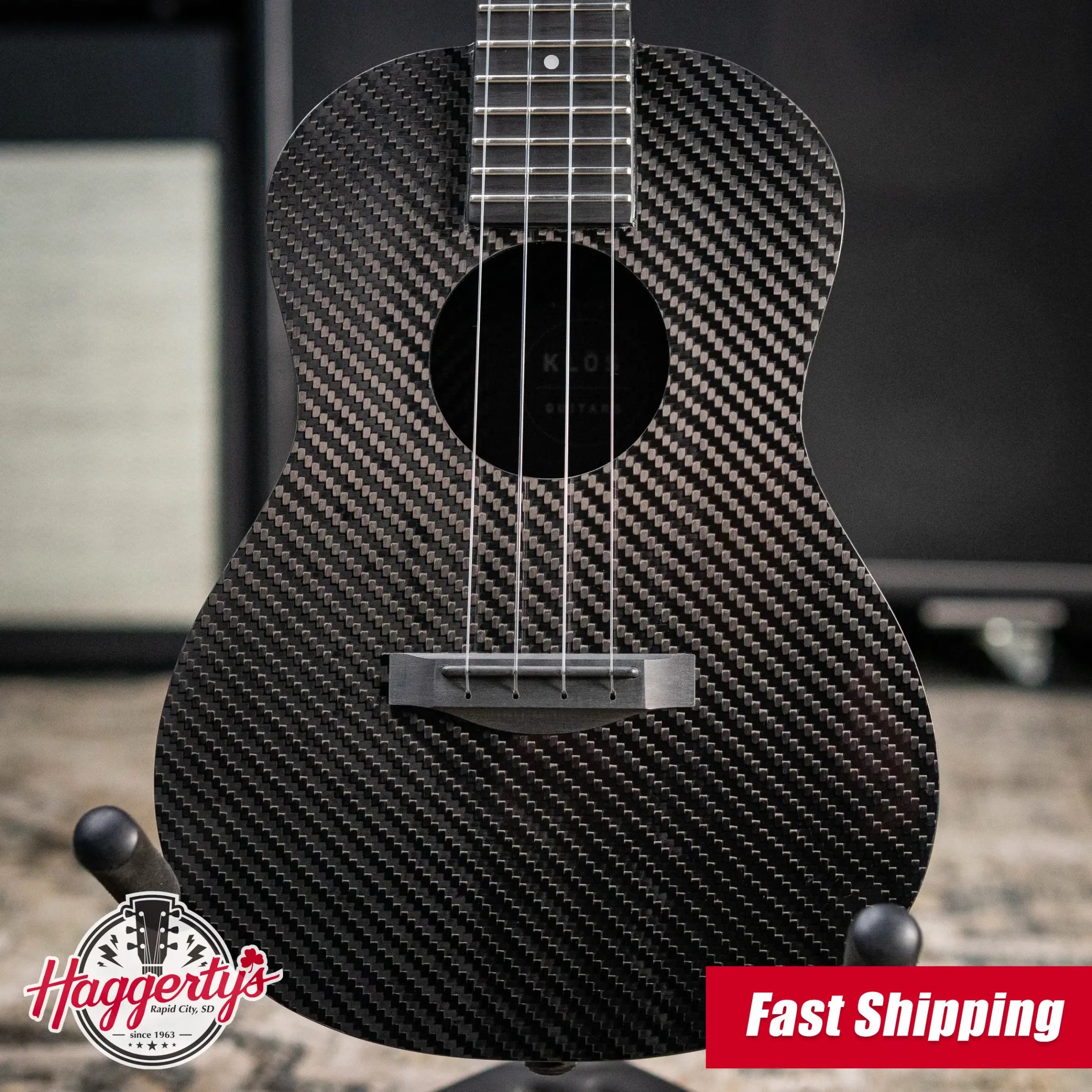 KLOS Full Carbon Concert Ukulele with Gig Bag