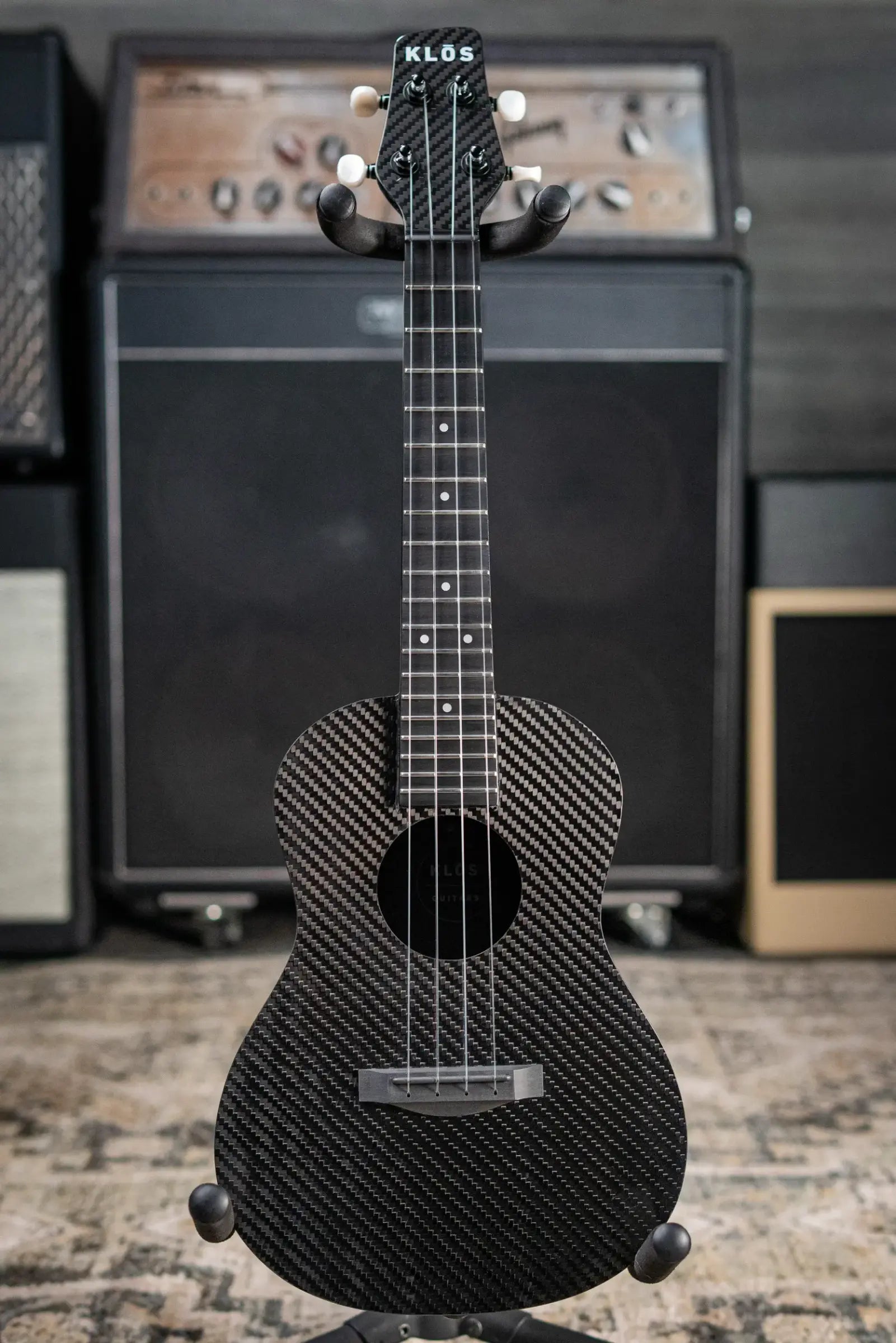 KLOS Full Carbon Concert Ukulele with Gig Bag