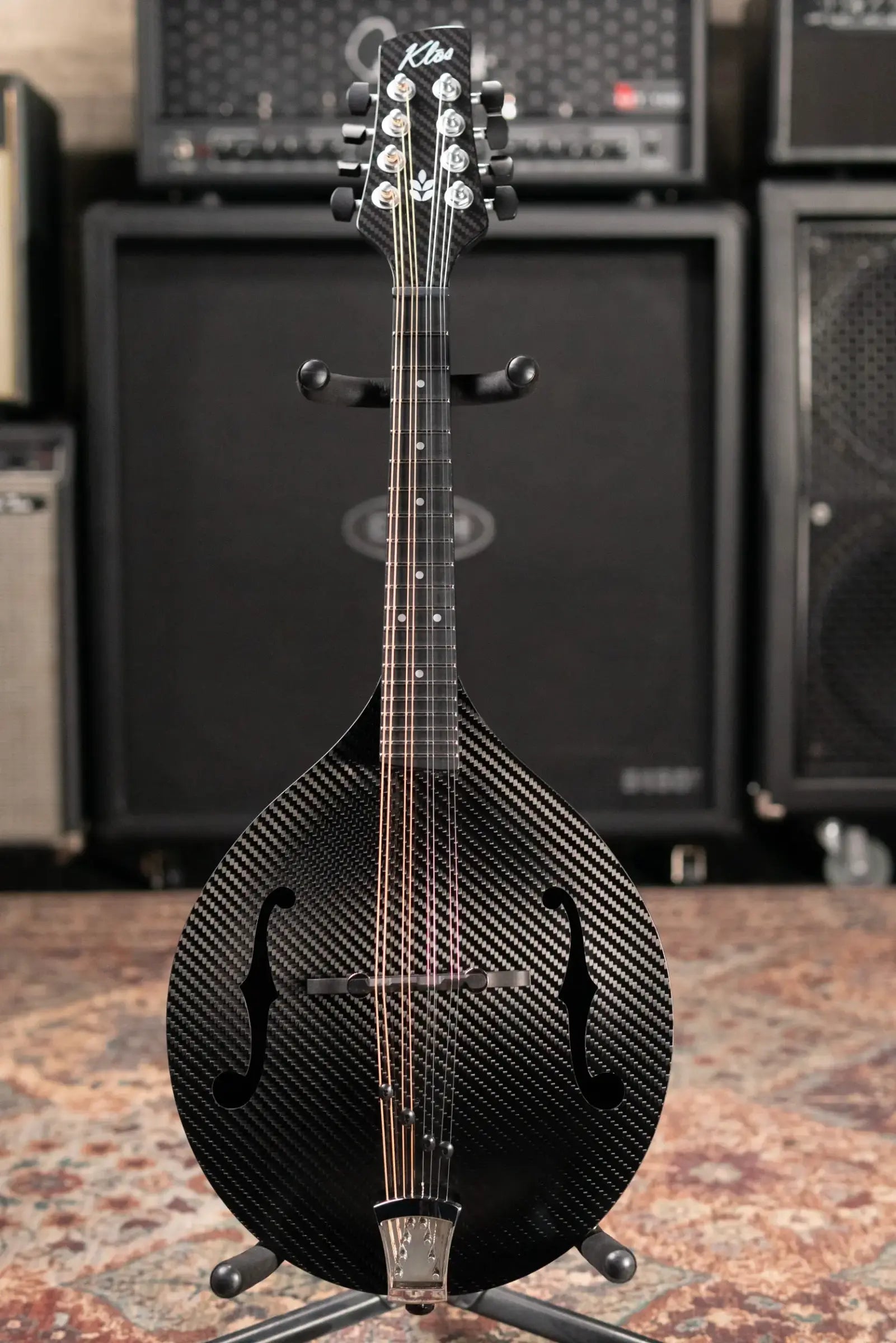 KLOS Full Carbon Deluxe Acoustic/Electric (K&K Pickup) Mandolin with Gig Bag
