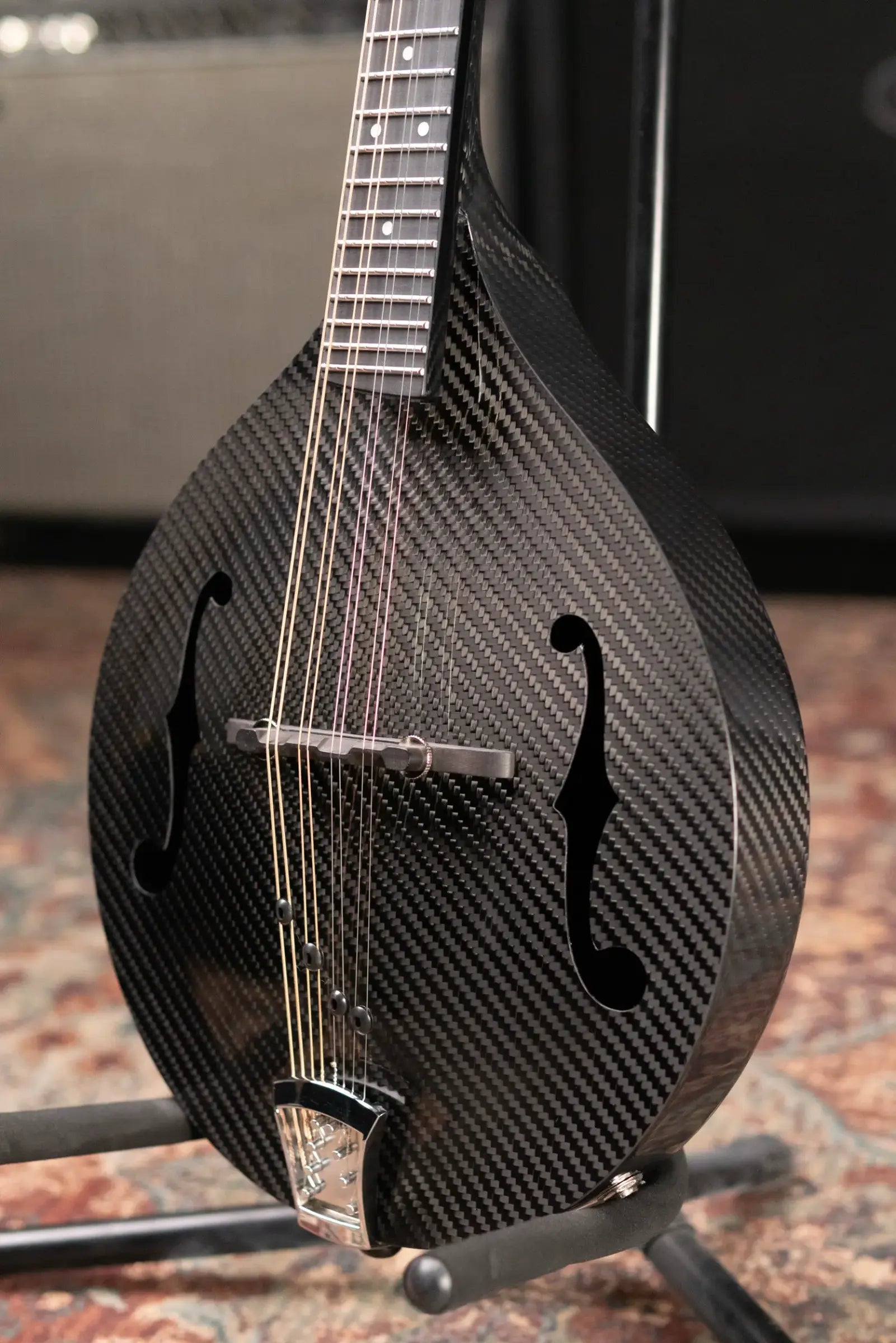 KLOS Full Carbon Deluxe Acoustic/Electric (K&K Pickup) Mandolin with Gig Bag