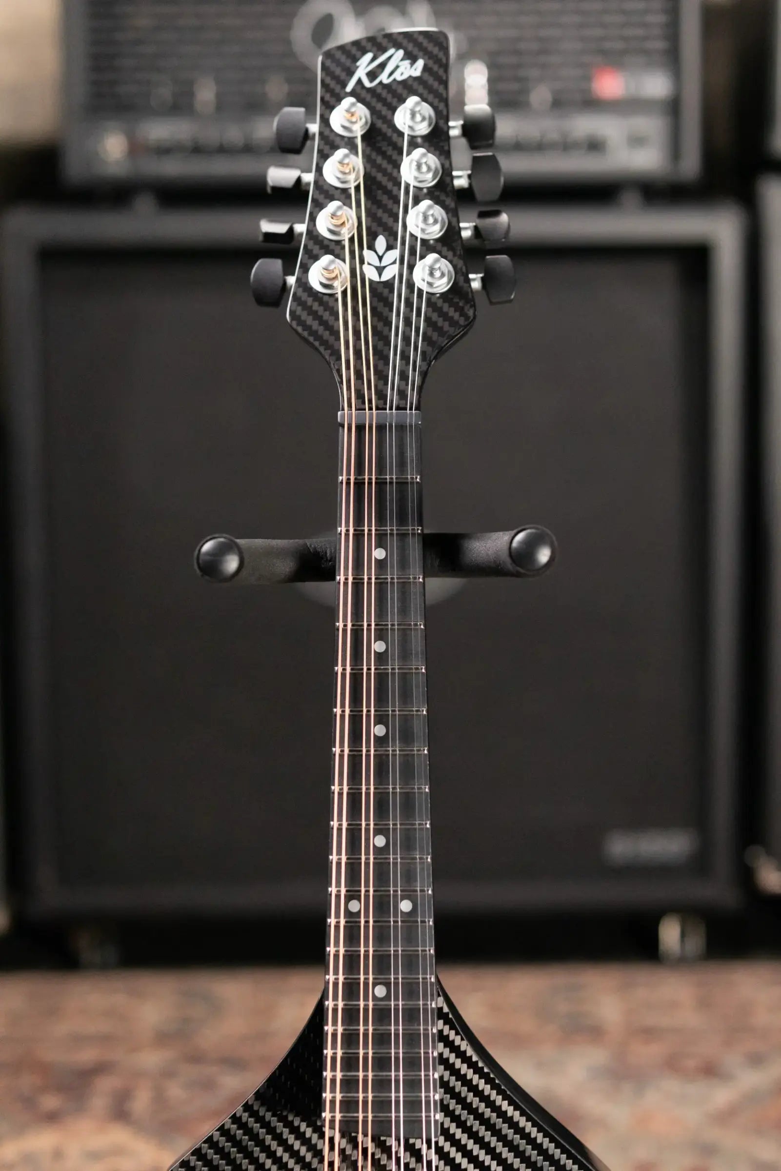 KLOS Full Carbon Deluxe Acoustic/Electric (K&K Pickup) Mandolin with Gig Bag