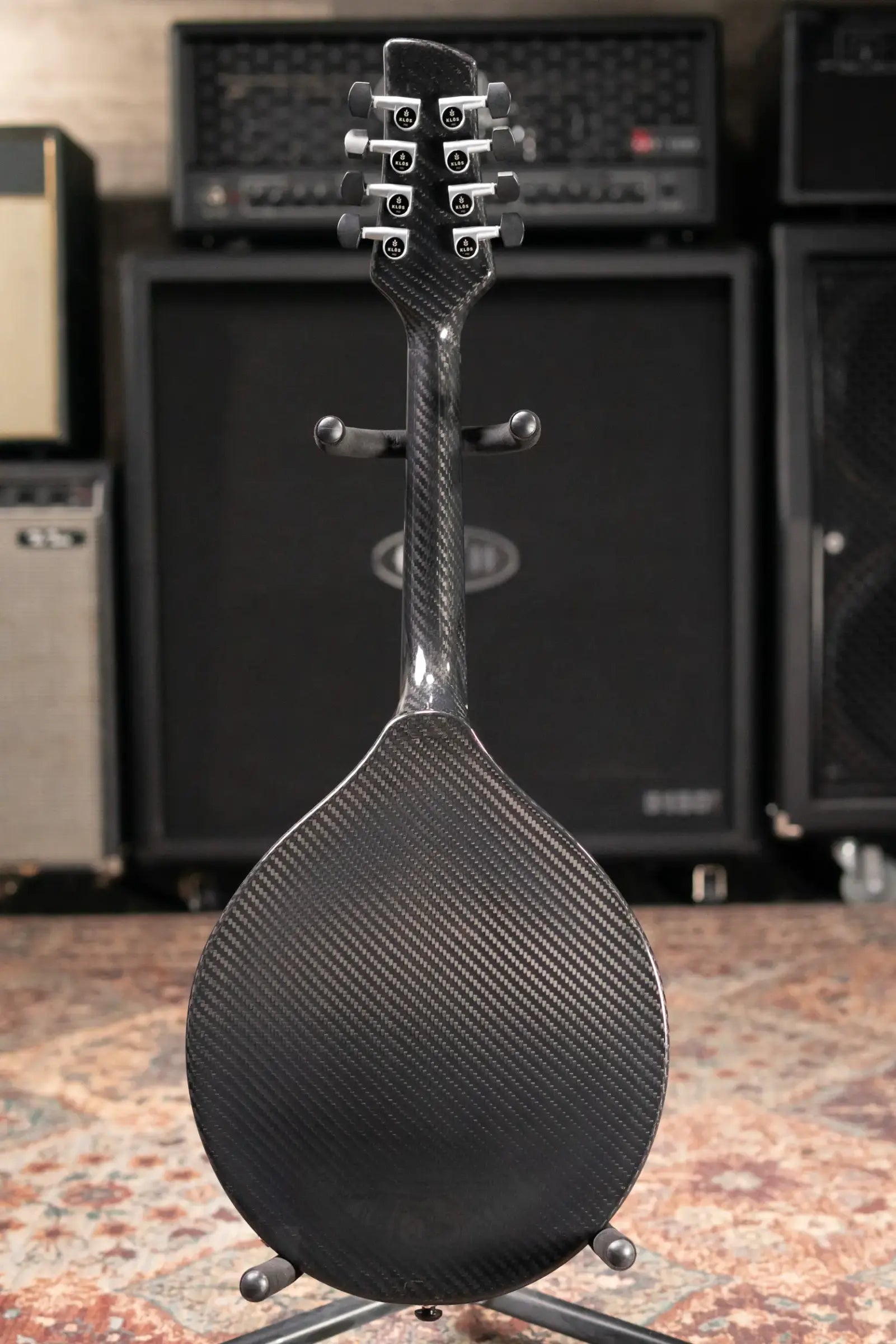 KLOS Full Carbon Deluxe Acoustic/Electric (K&K Pickup) Mandolin with Gig Bag