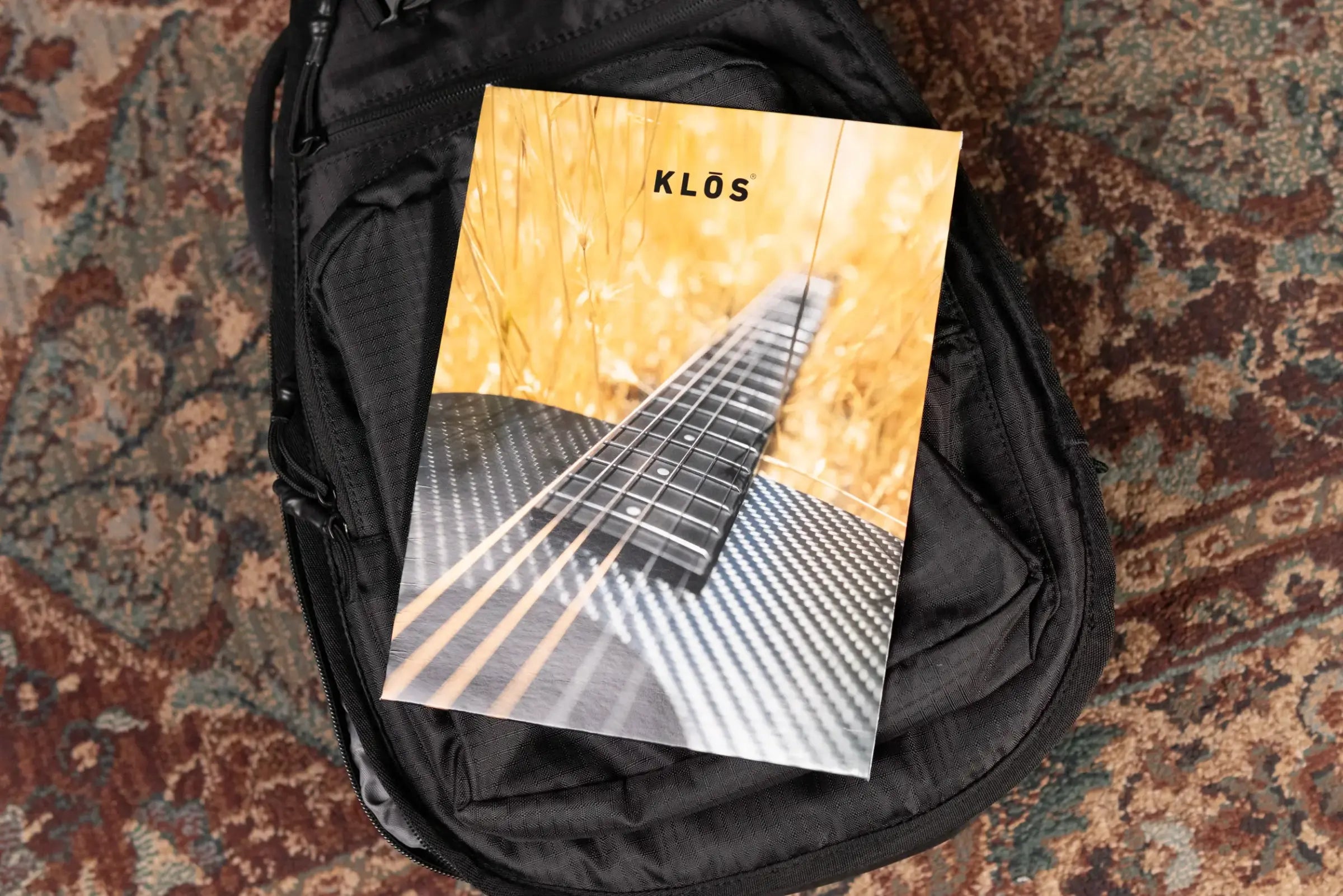 KLOS Full Carbon Deluxe Acoustic/Electric (K&K Pickup) Mandolin with Gig Bag